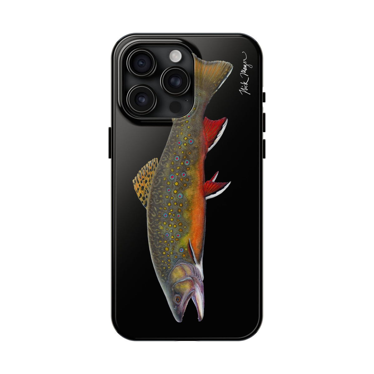 Brook Trout Black Phone Case (iPhone) Printify