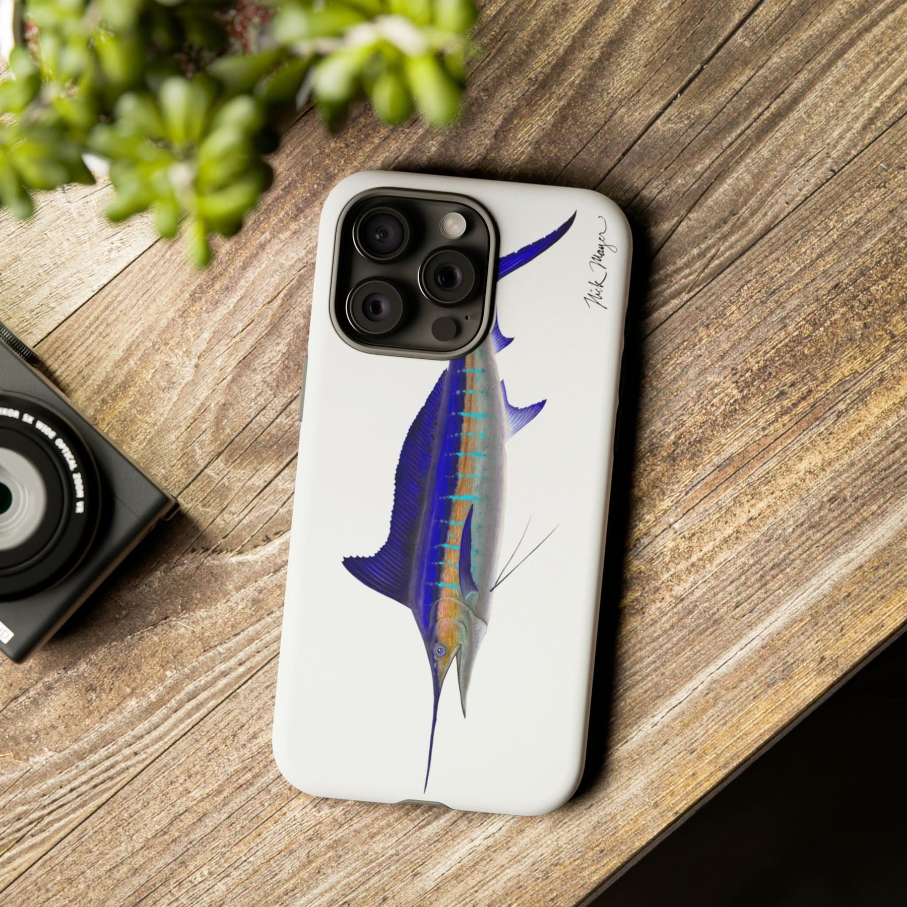 Striped Marlin iPhone 15 Case