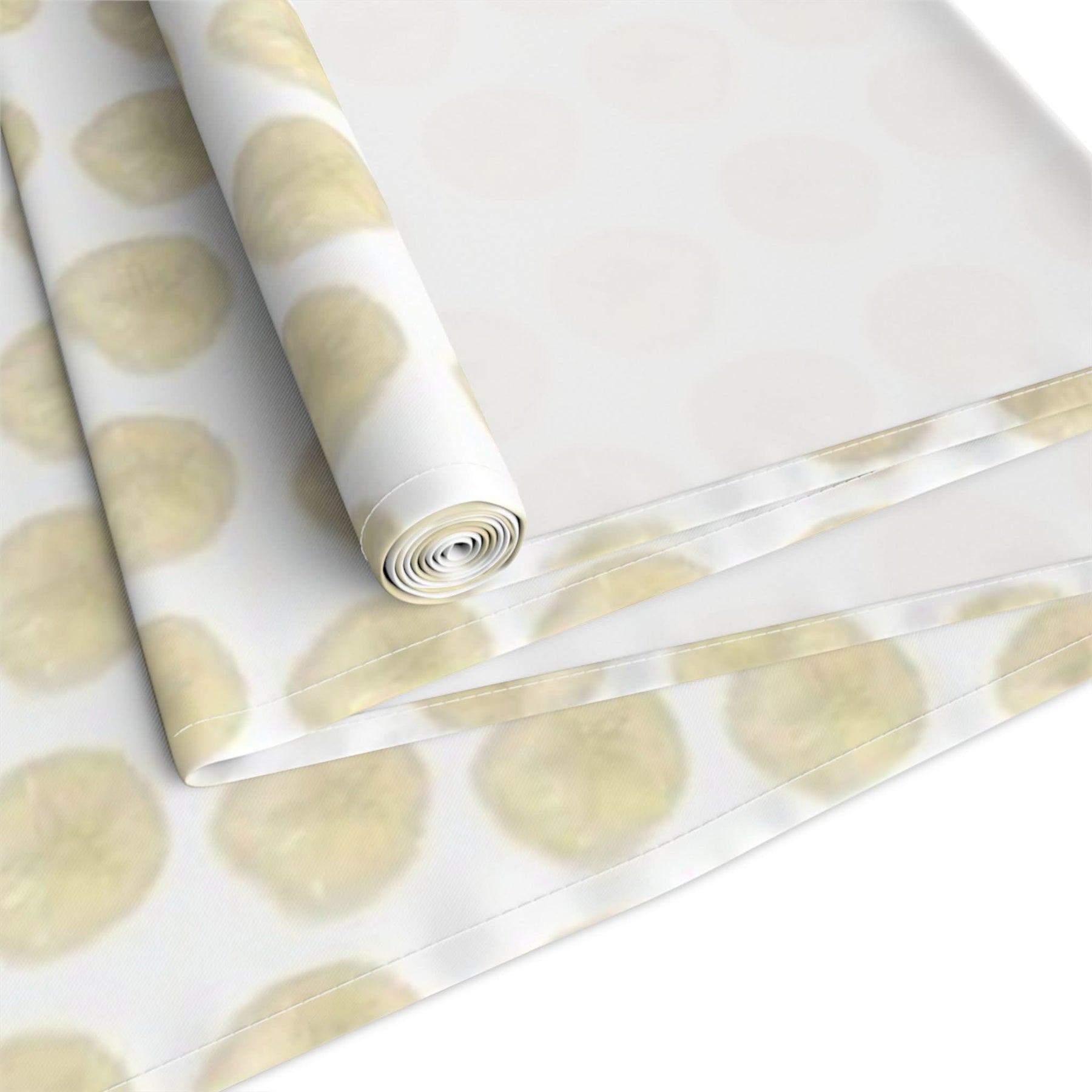 Ivory Sand Dollars II Cotton Table Runner