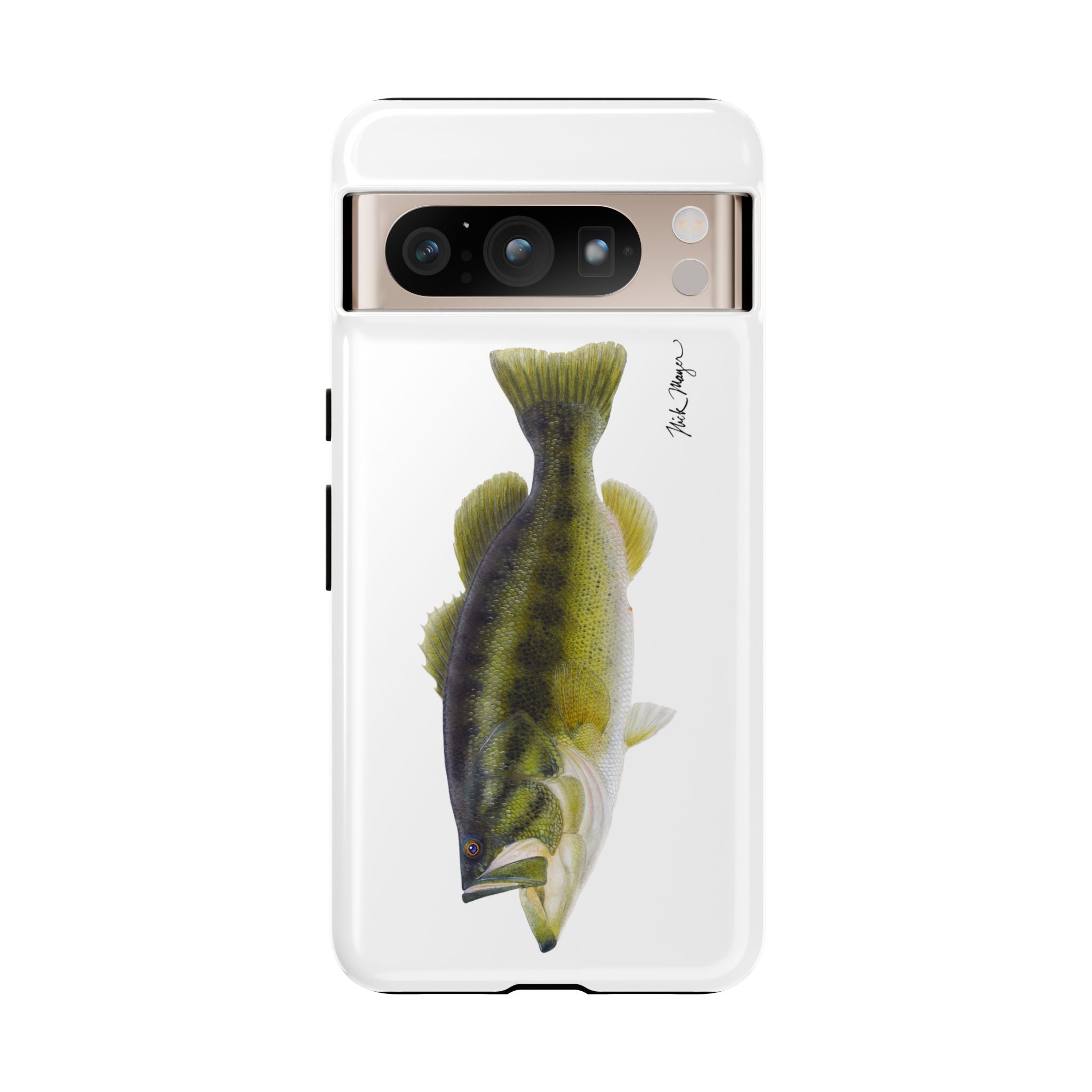 Largemouth Bass White Phone Case (Samsung) Printify