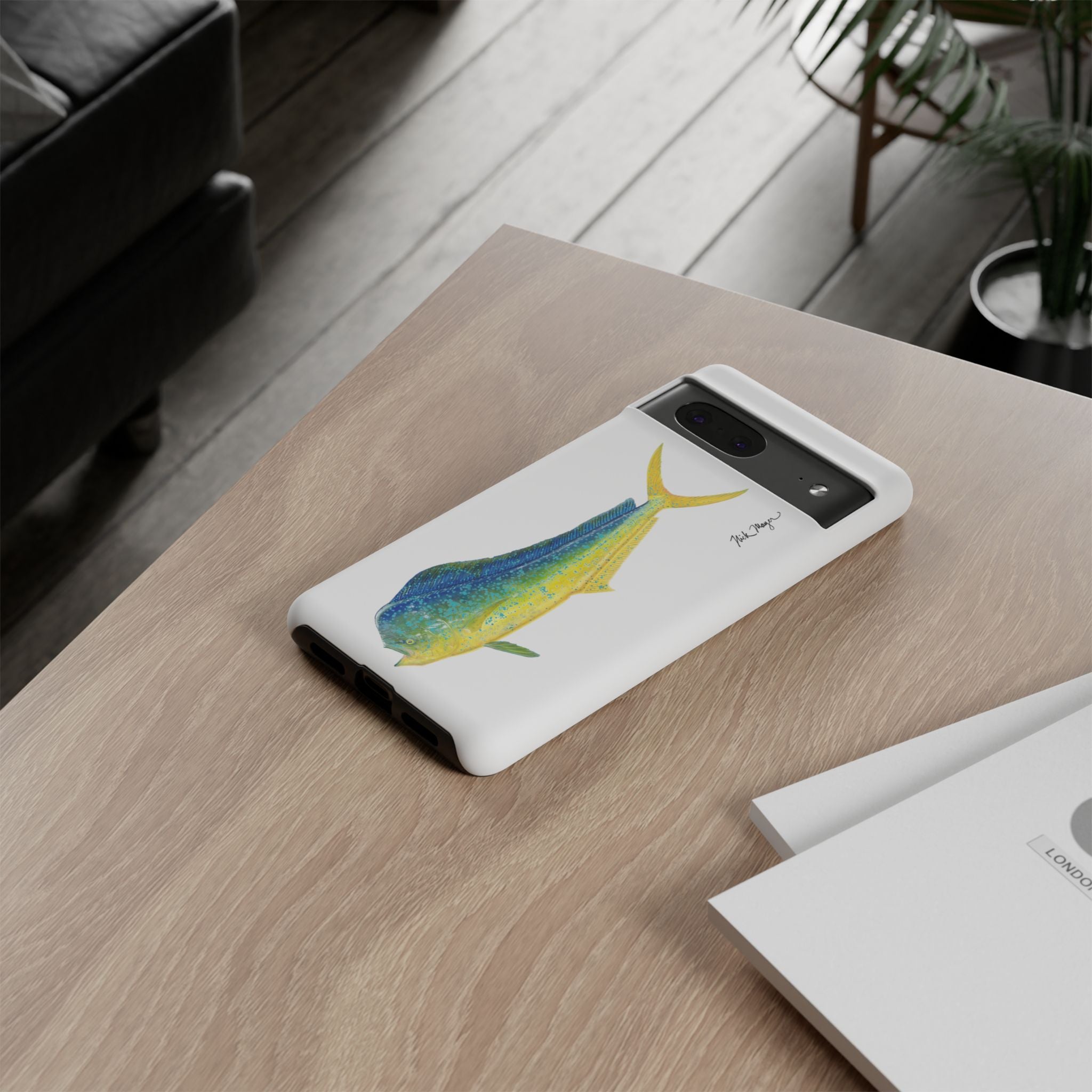 Bull Mahi White Phone Case (Samsung)