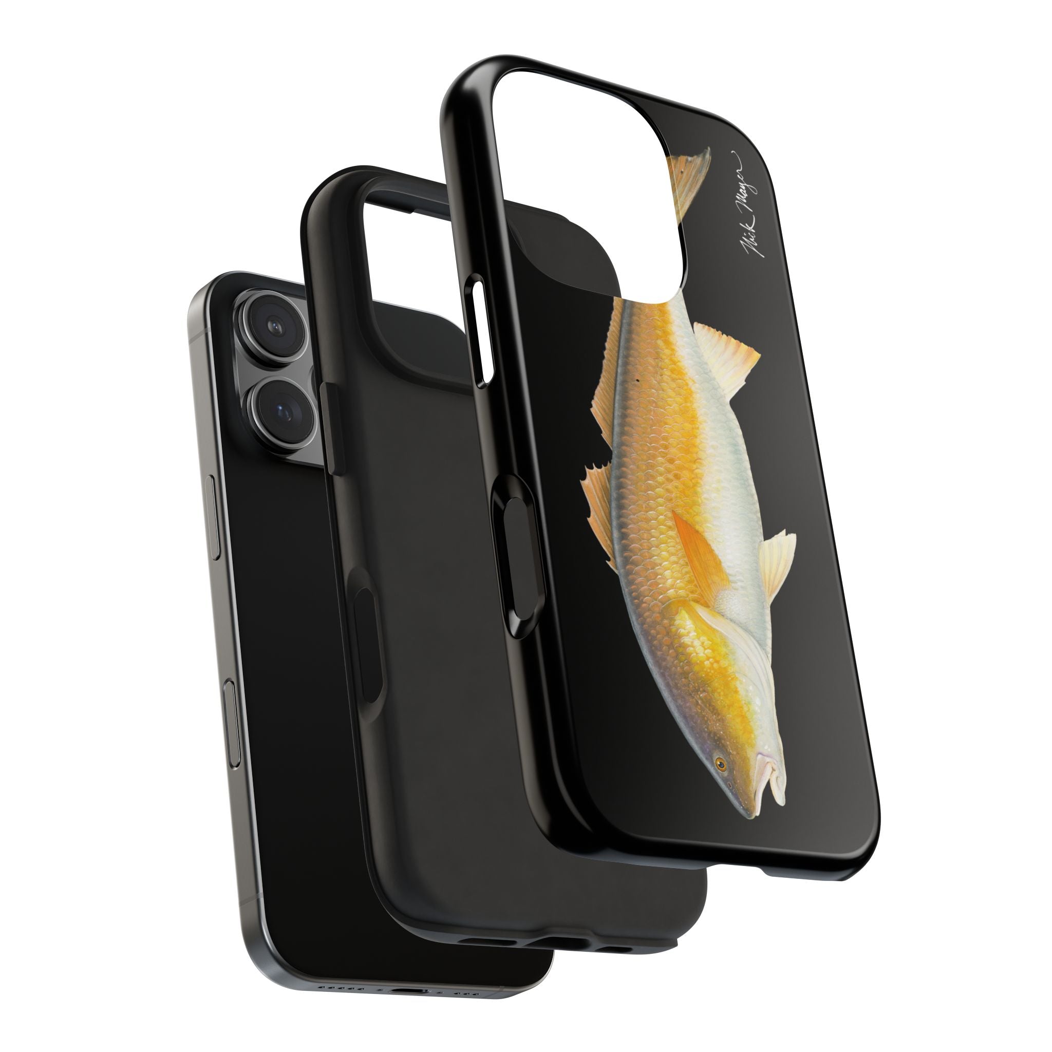 Bull Redfish Black Phone Case (iPhone)
