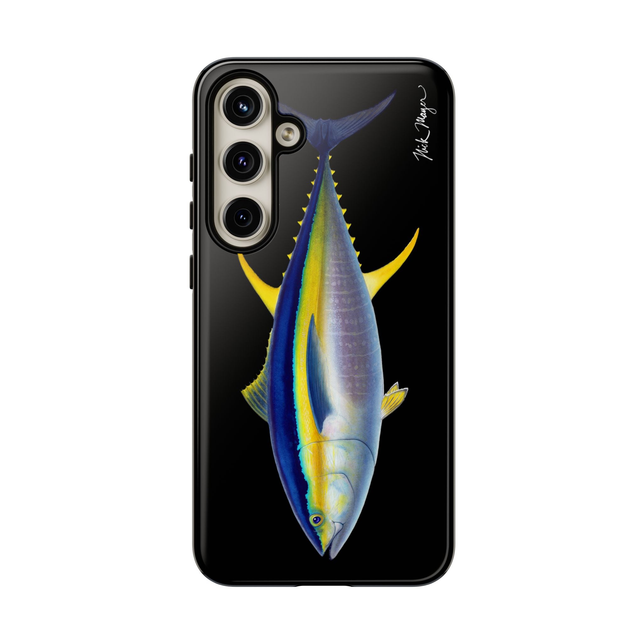 Yellowfin Tuna Black Phone Case (Samsung) Printify