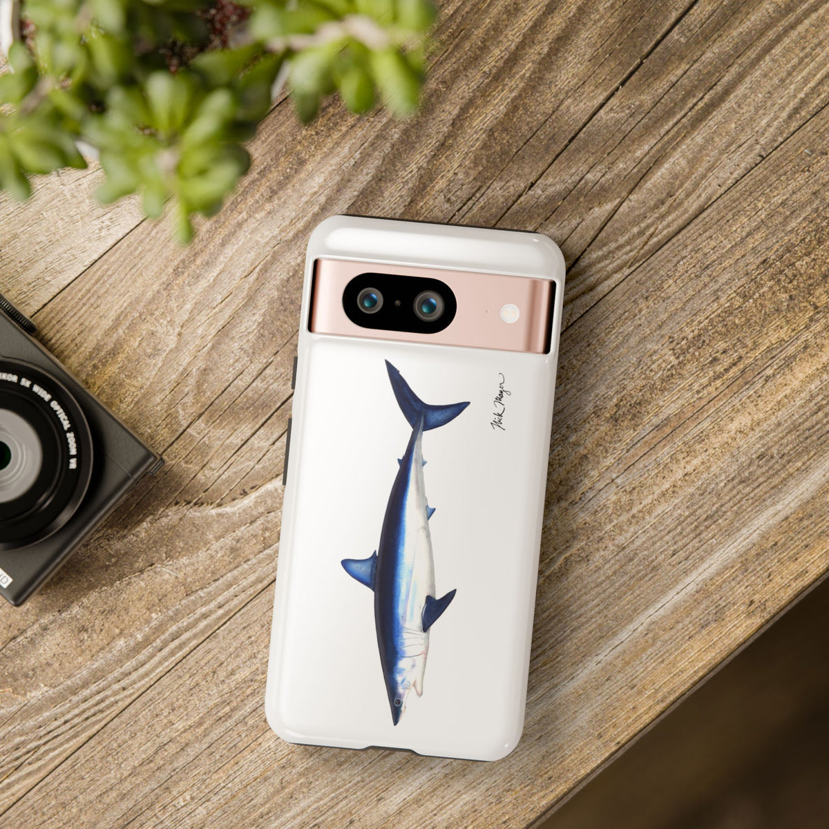 Mako Shark White Phone Case (Samsung) Printify