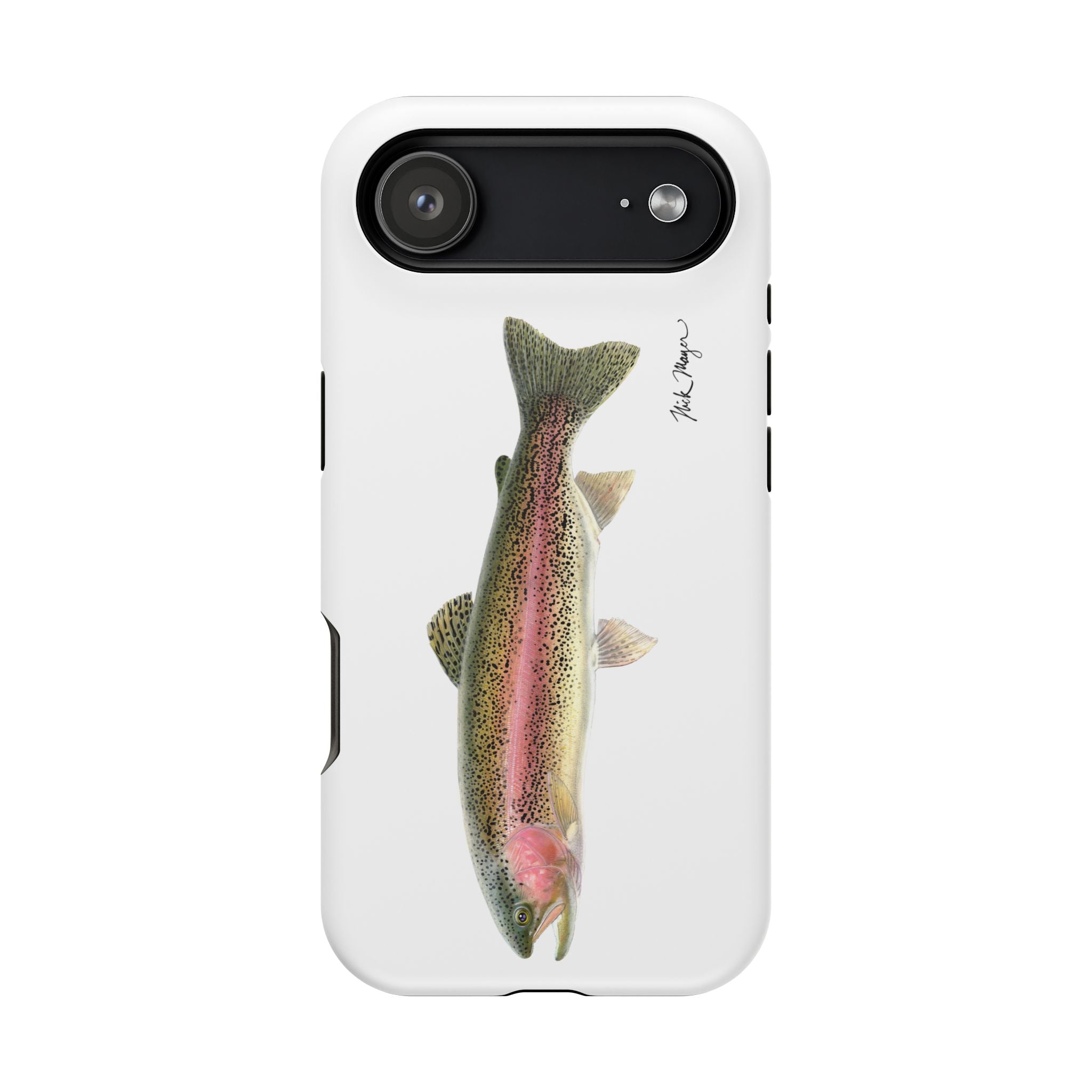 Rainbow Trout MagSafe White iPhone Case