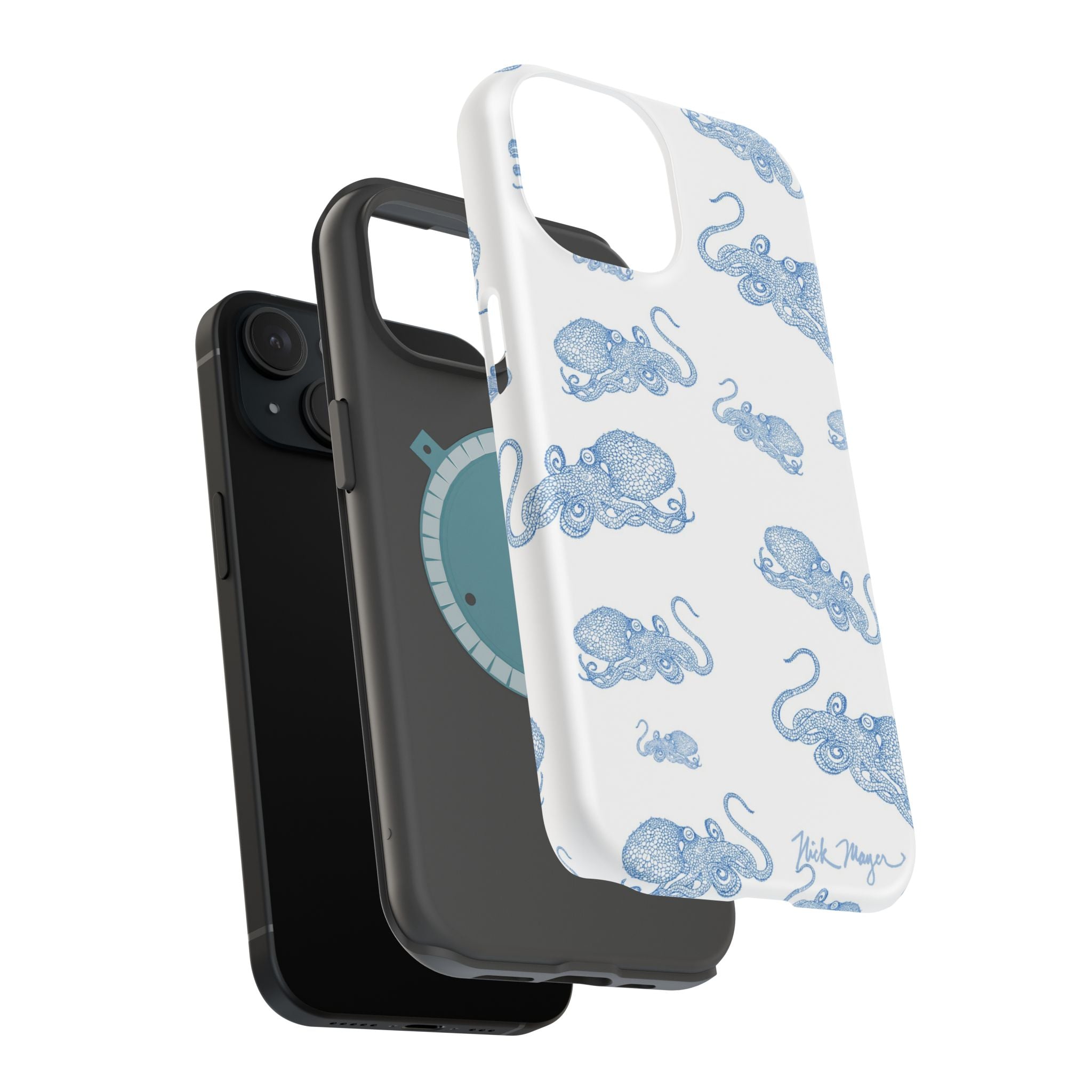 Blue Octopus 2 MagSafe iPhone Case