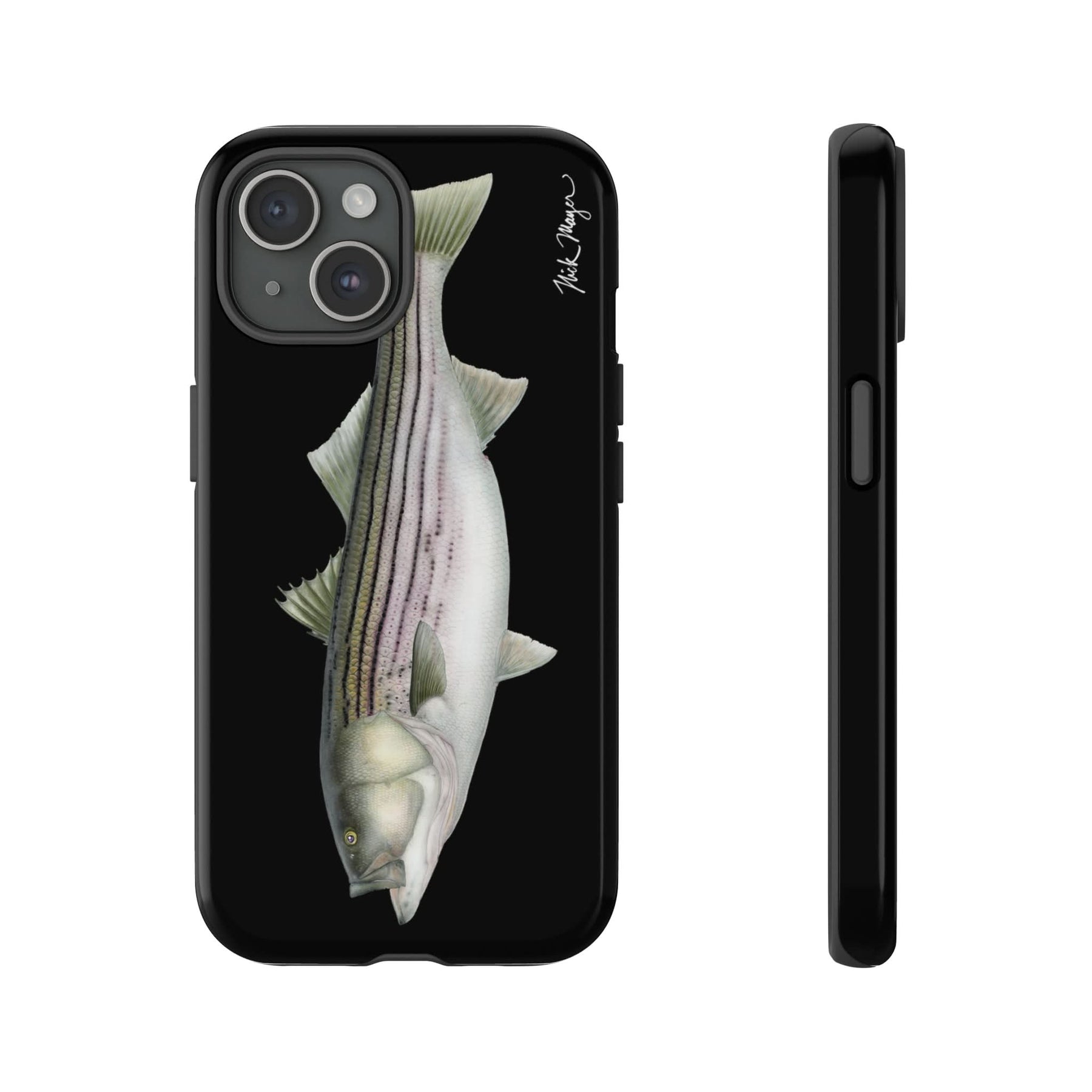 30lb Striper Black iPhone 15 Case