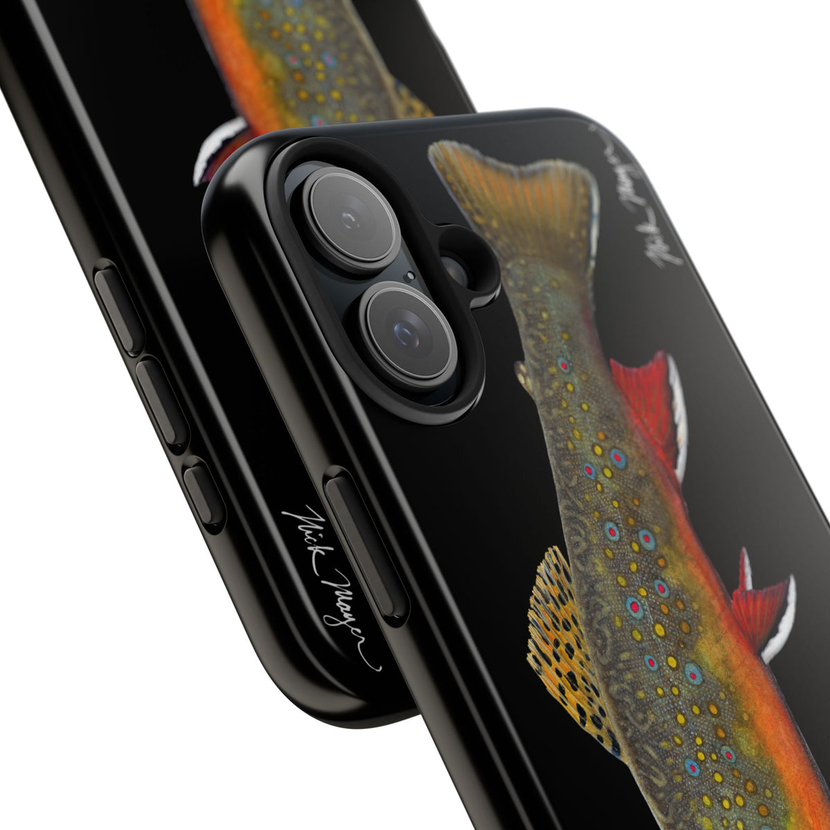 Brook Trout Black Phone Case (iPhone) Printify