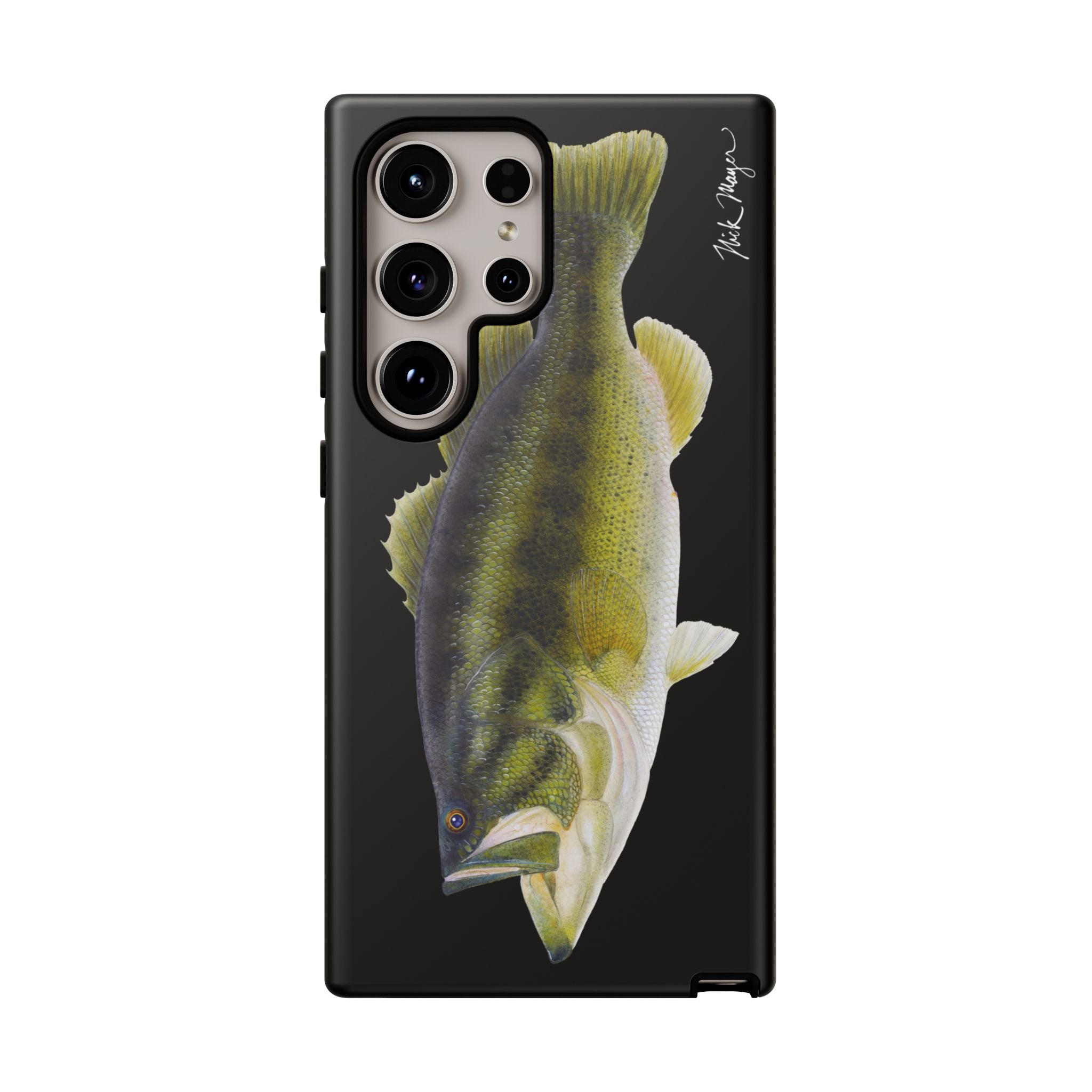 Largemouth Bass Black Phone Case (Samsung)