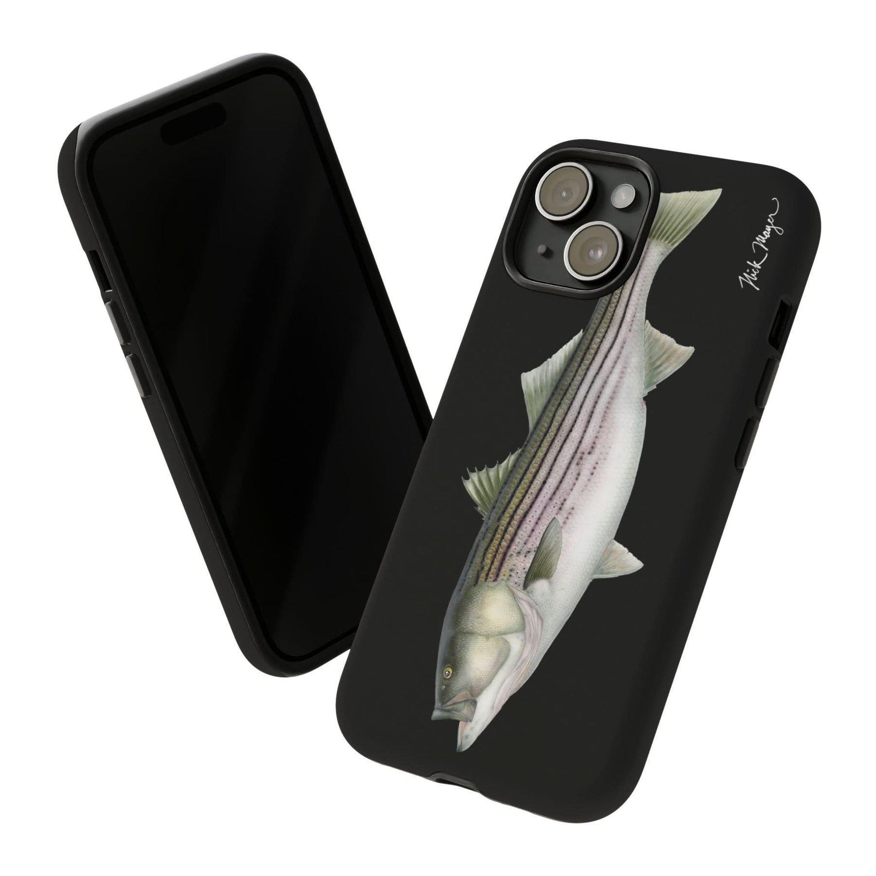 30lb Striper Black iPhone 15 Case