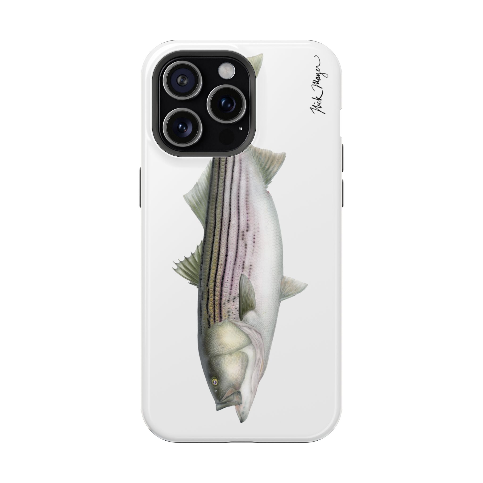 30 lb Striper MagSafe White iPhone Case