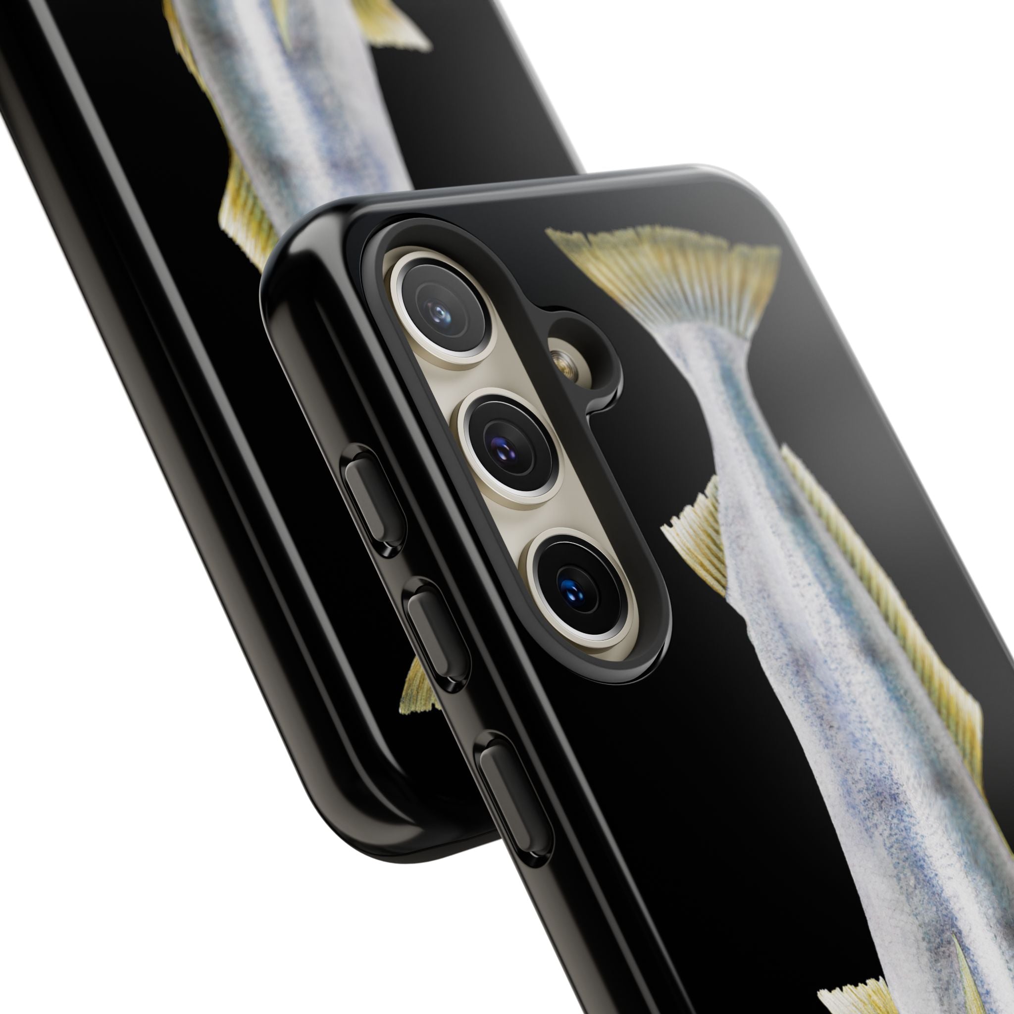 White Sea Bass Phone Case (Samsung) - black