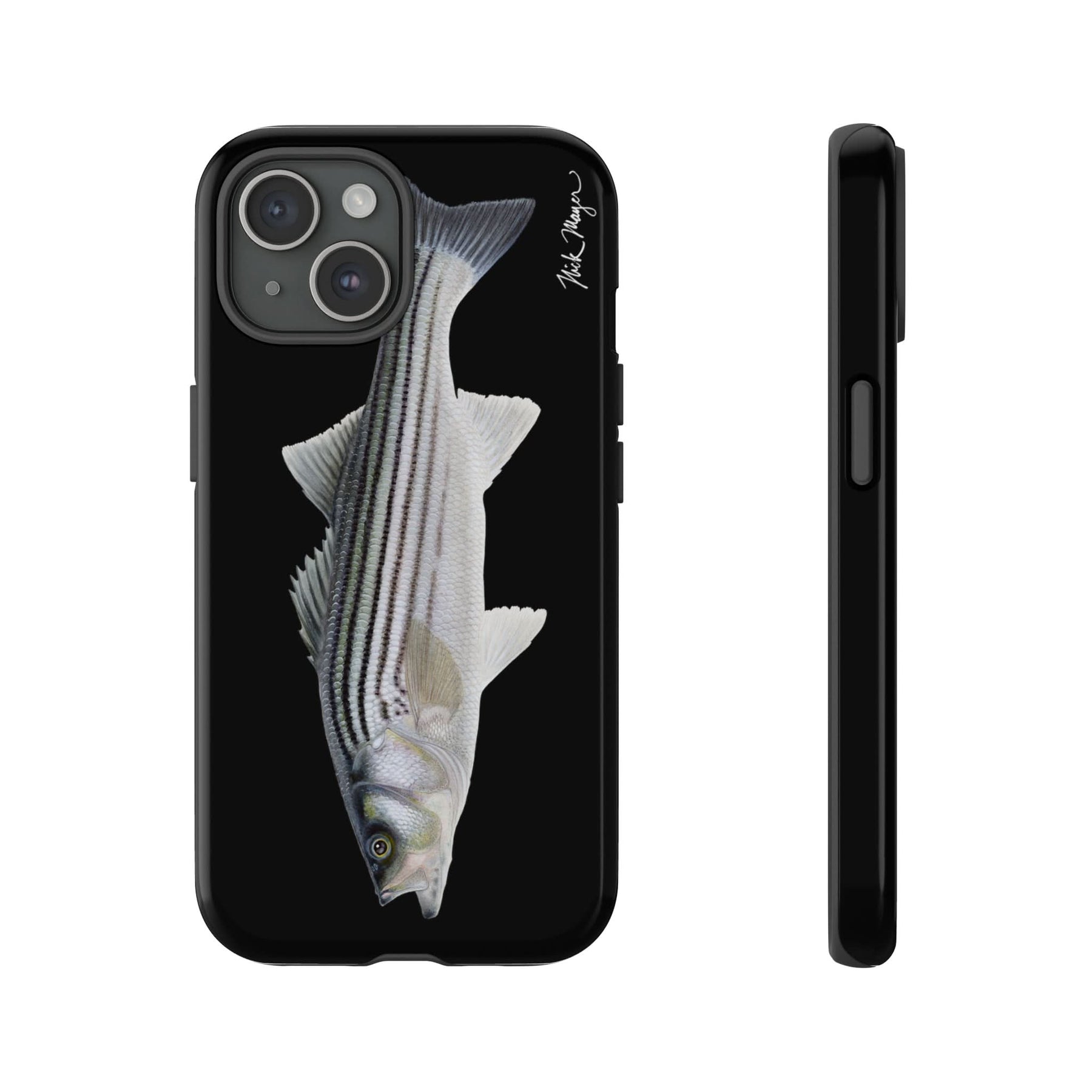 Schoolie Striper Black iPhone 15 Case
