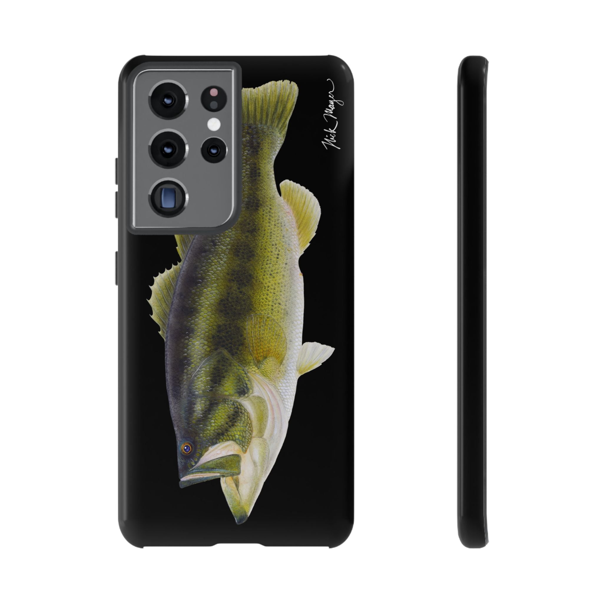 Largemouth Bass Black Phone Case (Samsung)