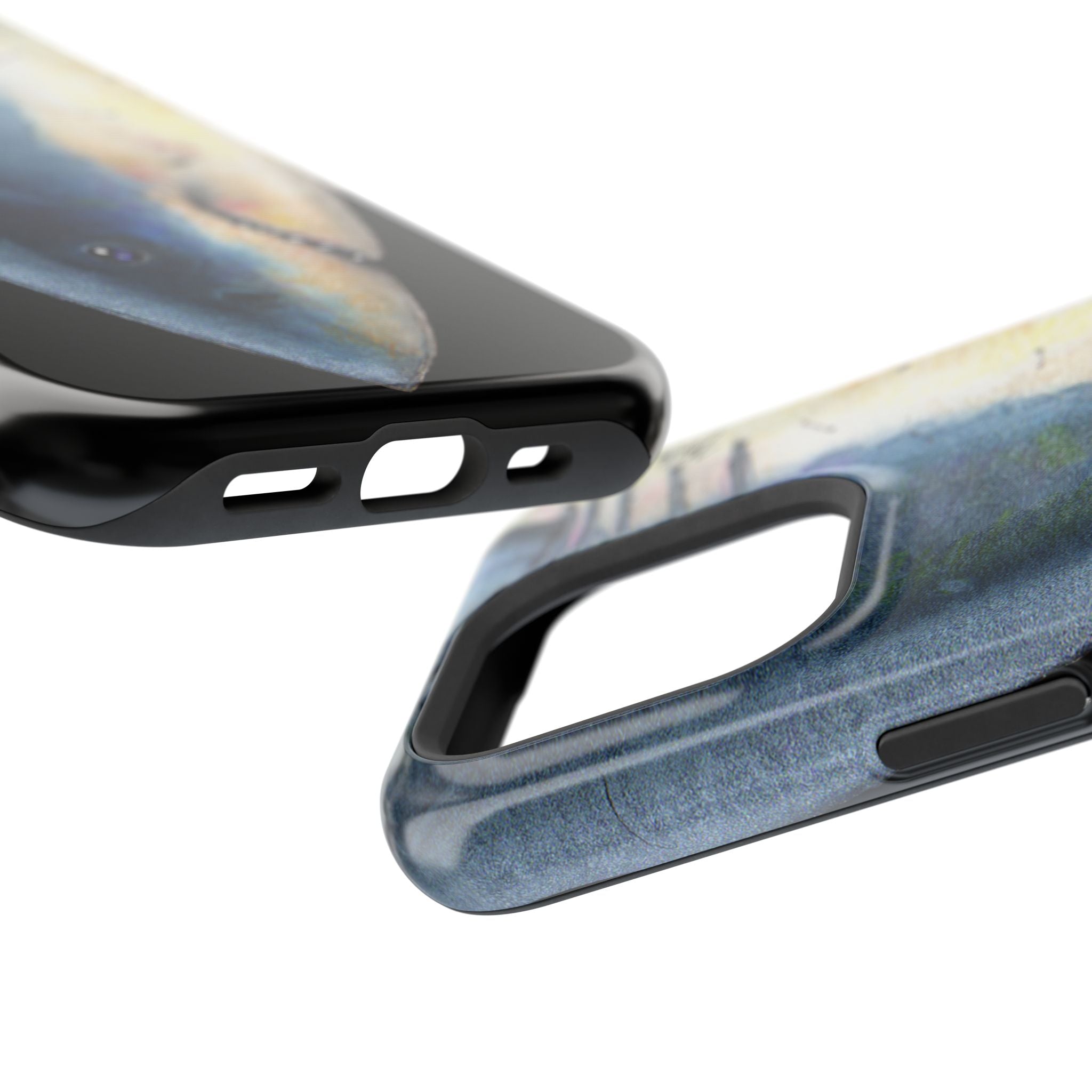 Great White Shark Face MagSafe Black iPhone Case