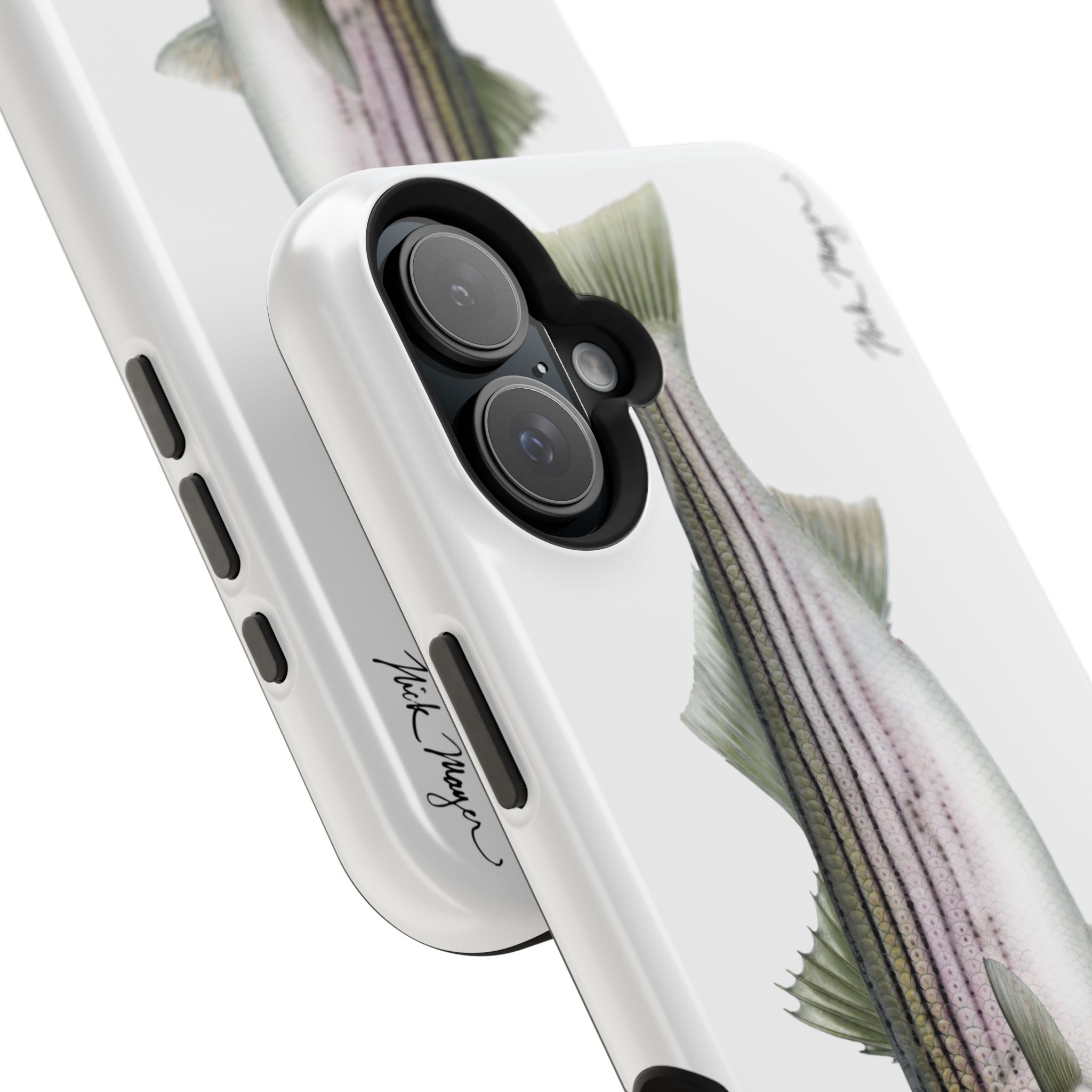 30 lb Striper MagSafe White iPhone Case