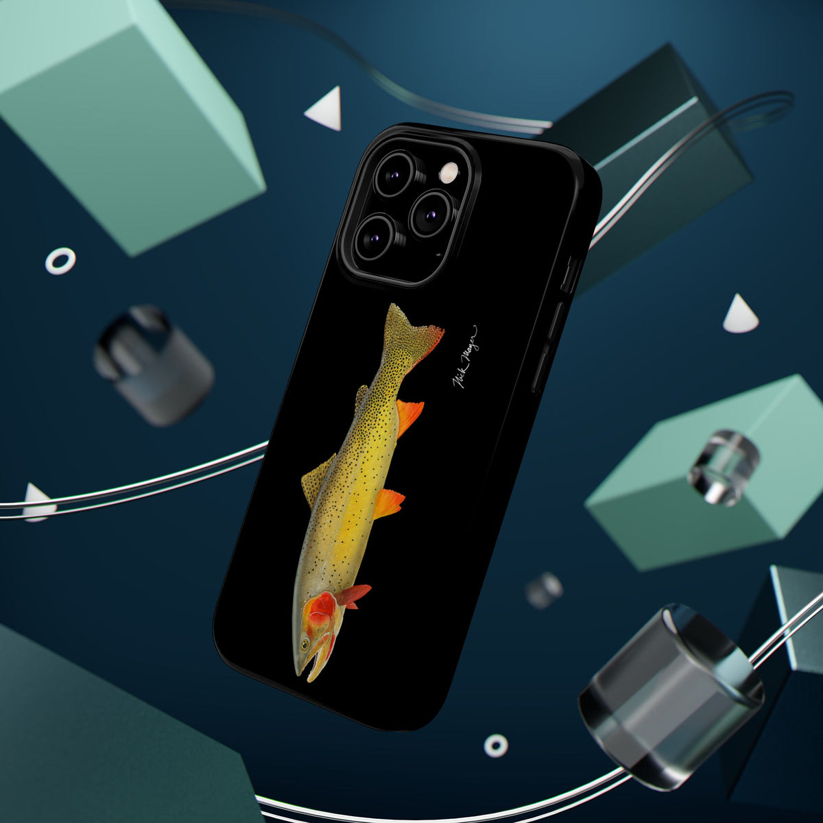Cutthroat Trout 1 Black MagSafe iPhone Case Printify