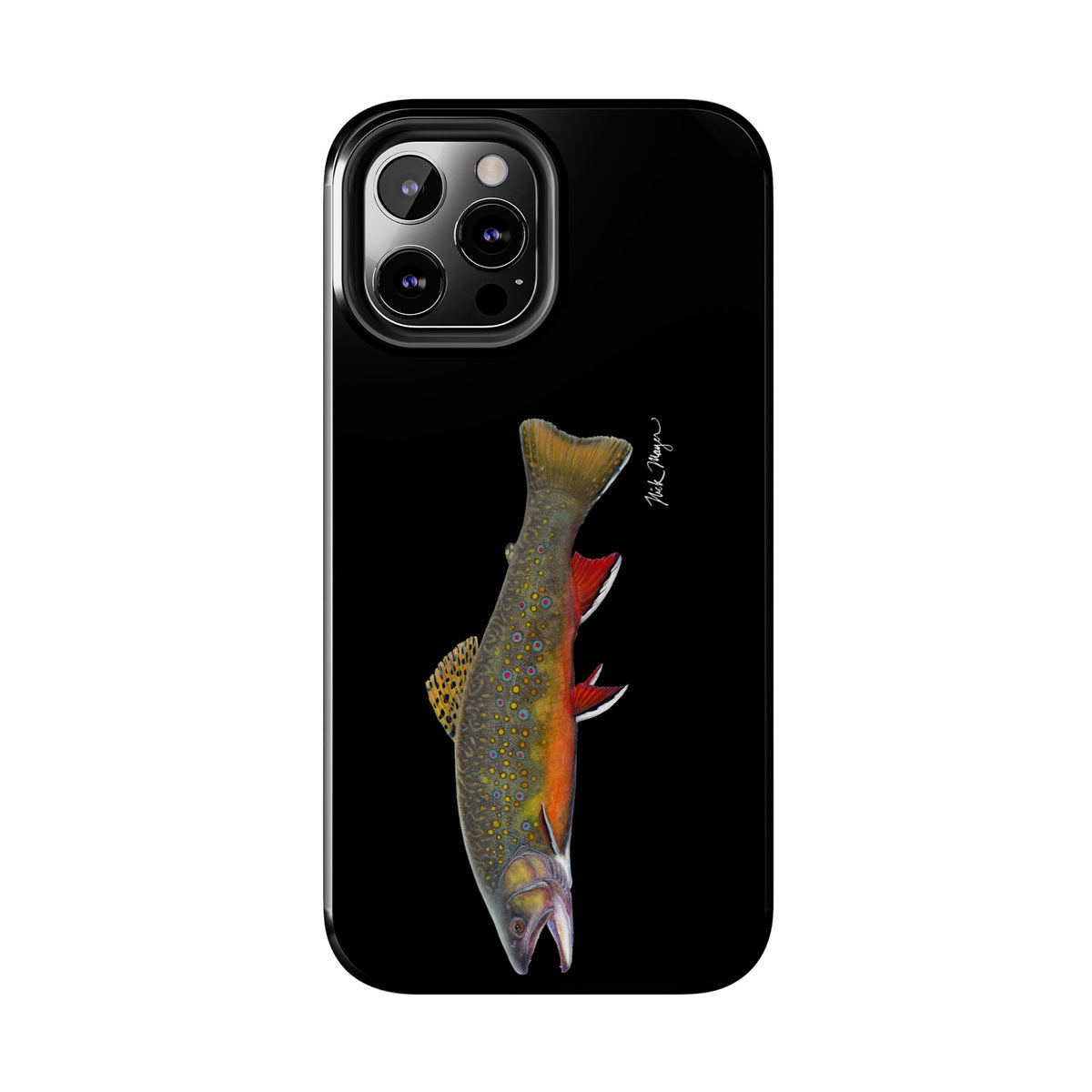 Brook Trout Black Phone Case (iPhone) Printify