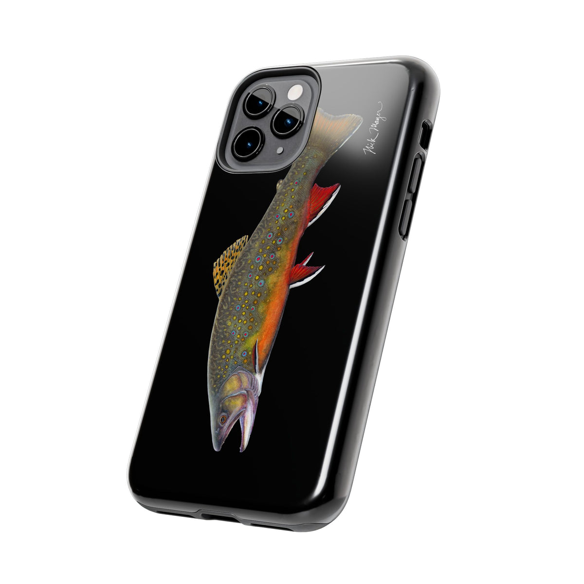 Brook Trout Black Phone Case (iPhone) Printify