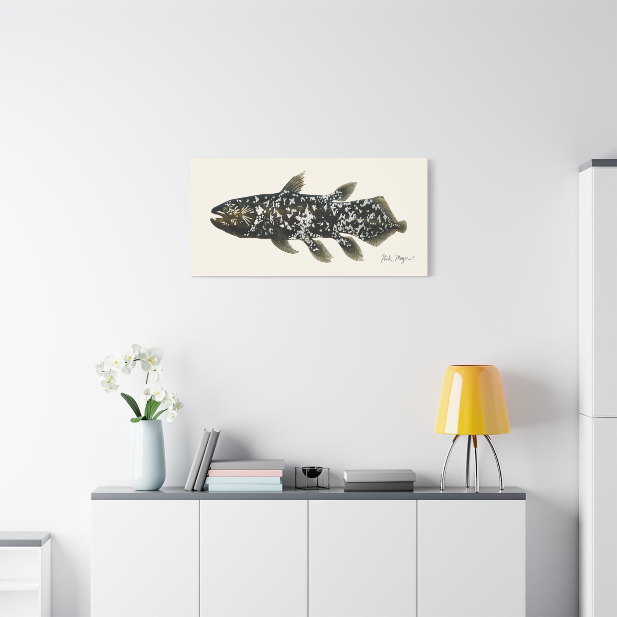 Coelacanth Canvas Print Printify