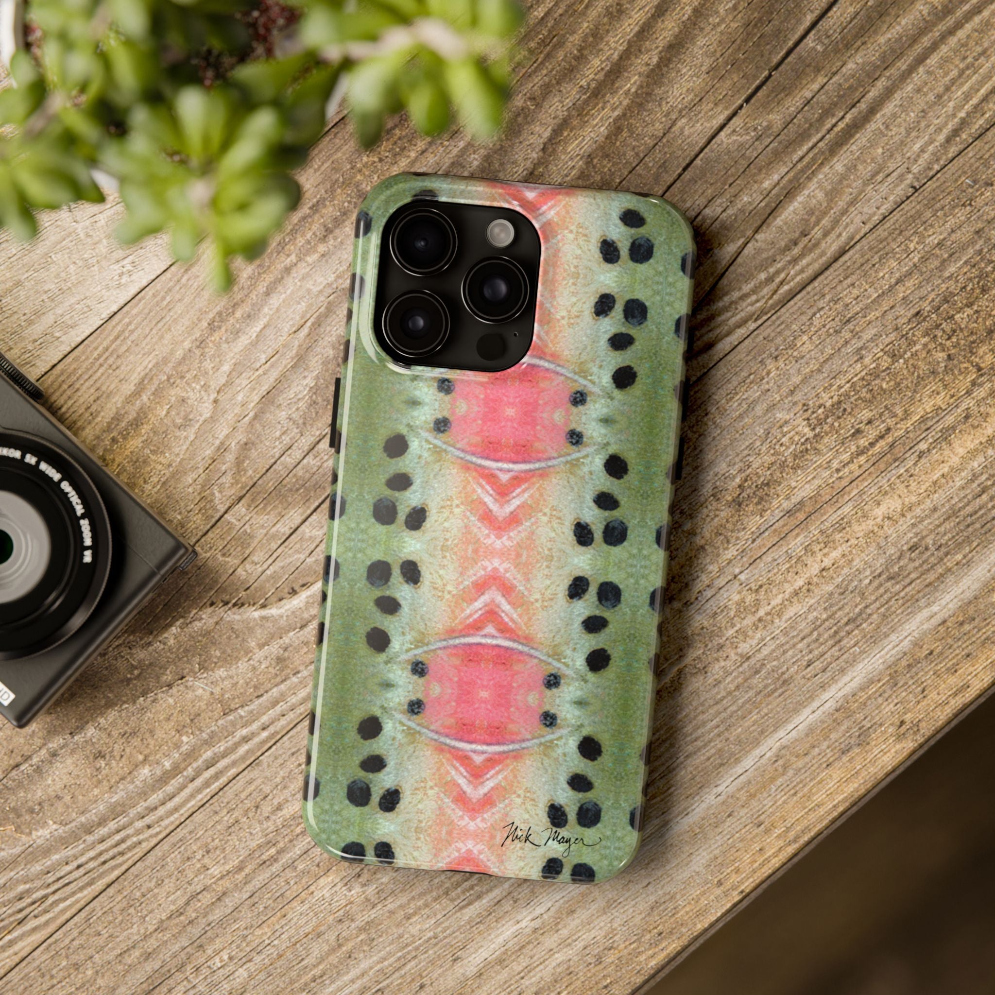 Rainbow Trout Pattern Phone Case (iPhone)