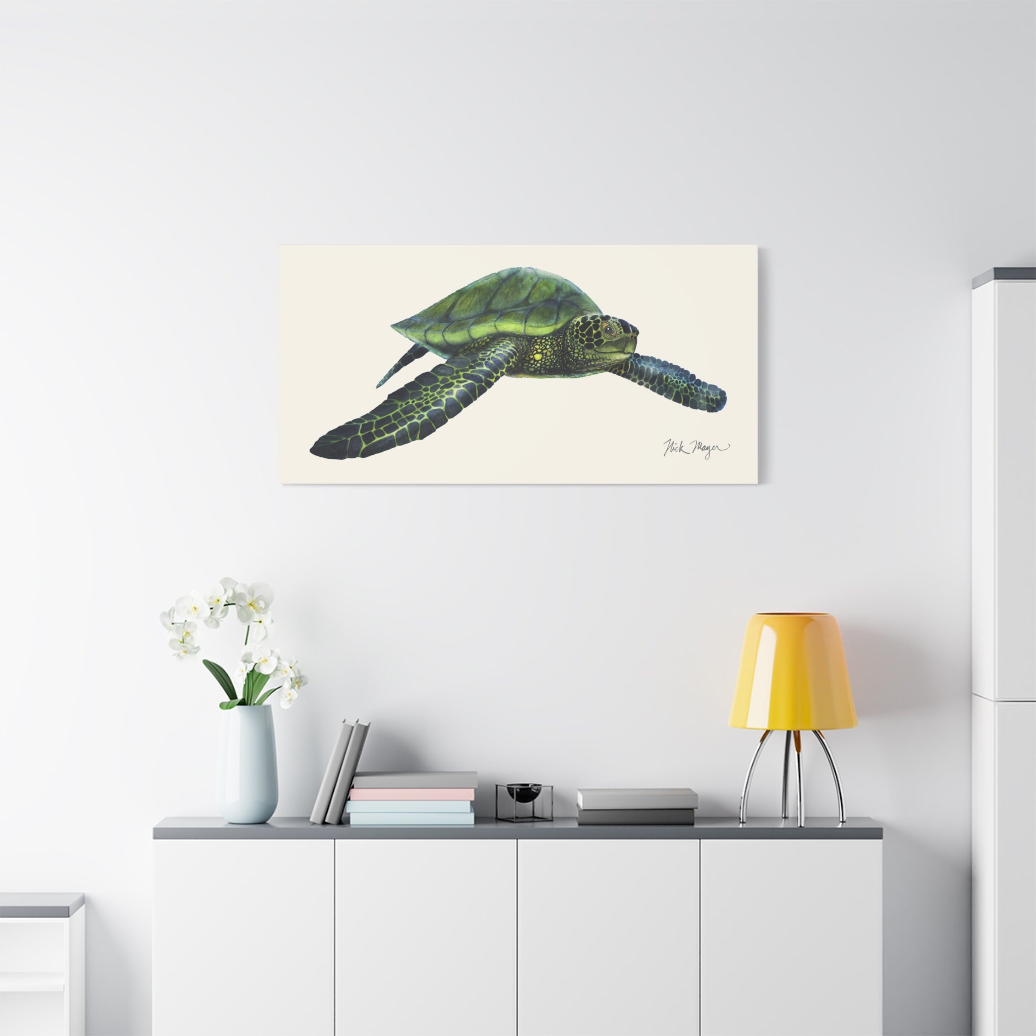 Green Sea Turtle 1 Canvas Print