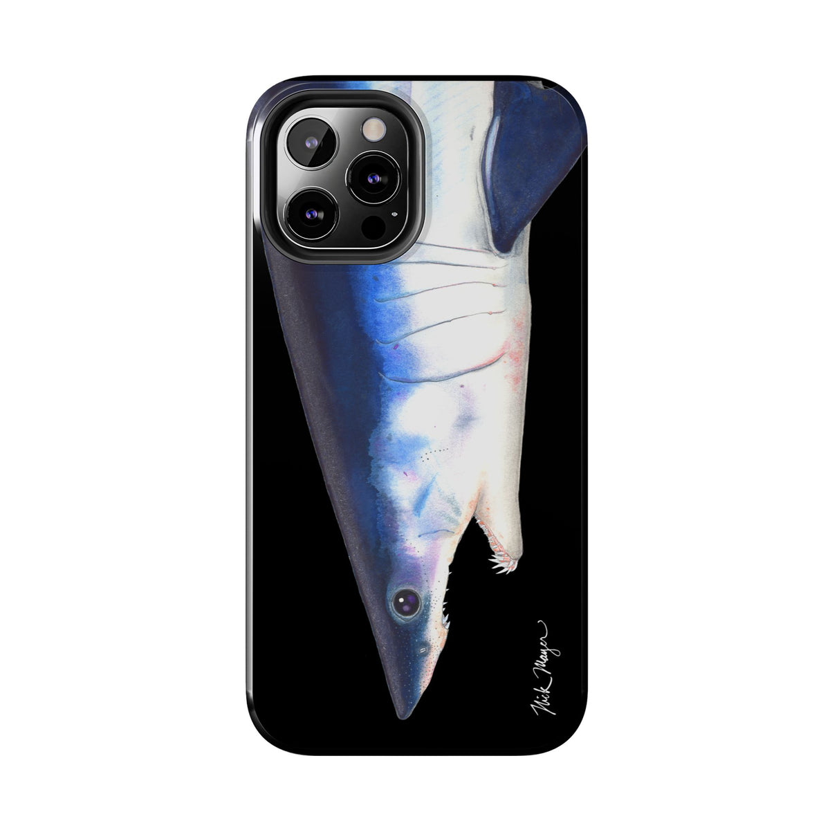 Mako Shark Face Black Case (iPhone) Printify