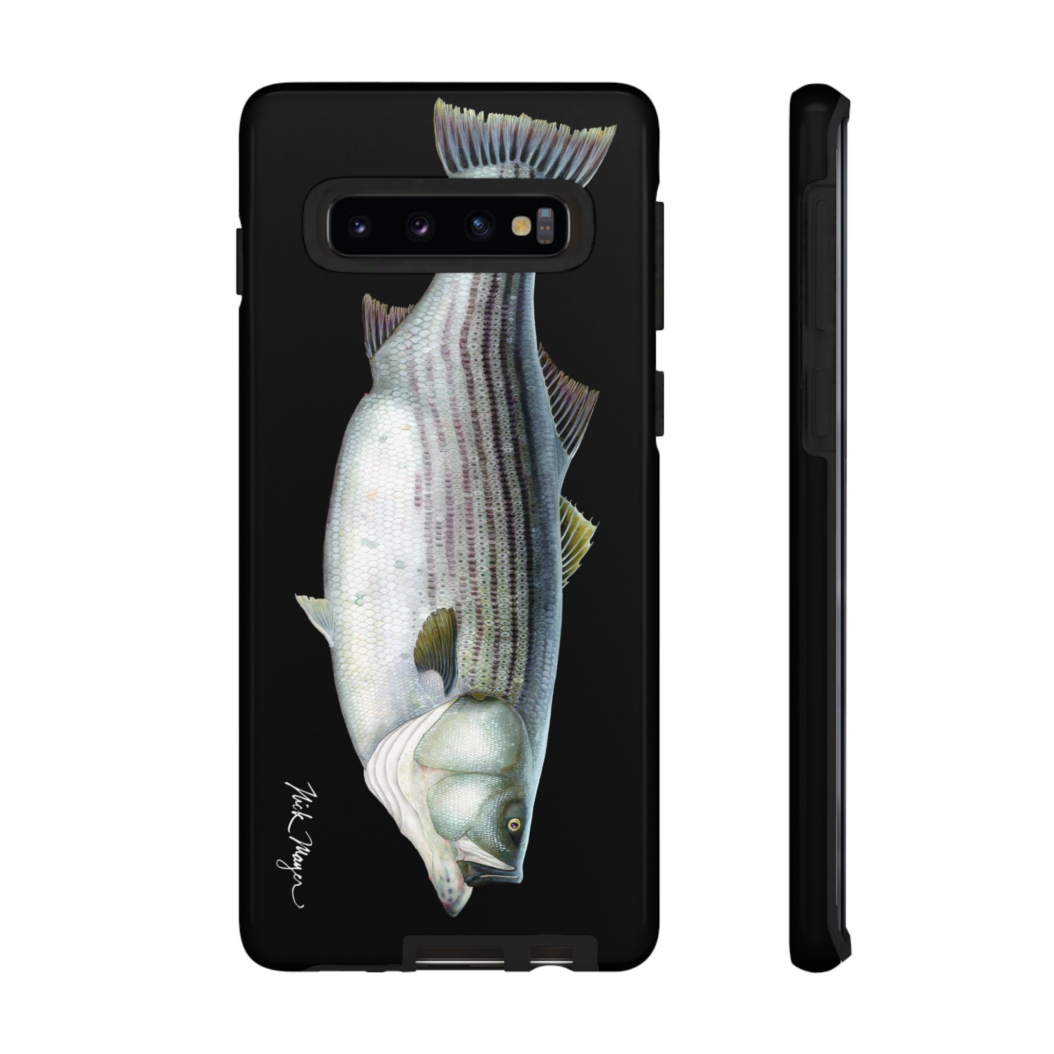 Cow Striper Phone Case (Samsung) - black