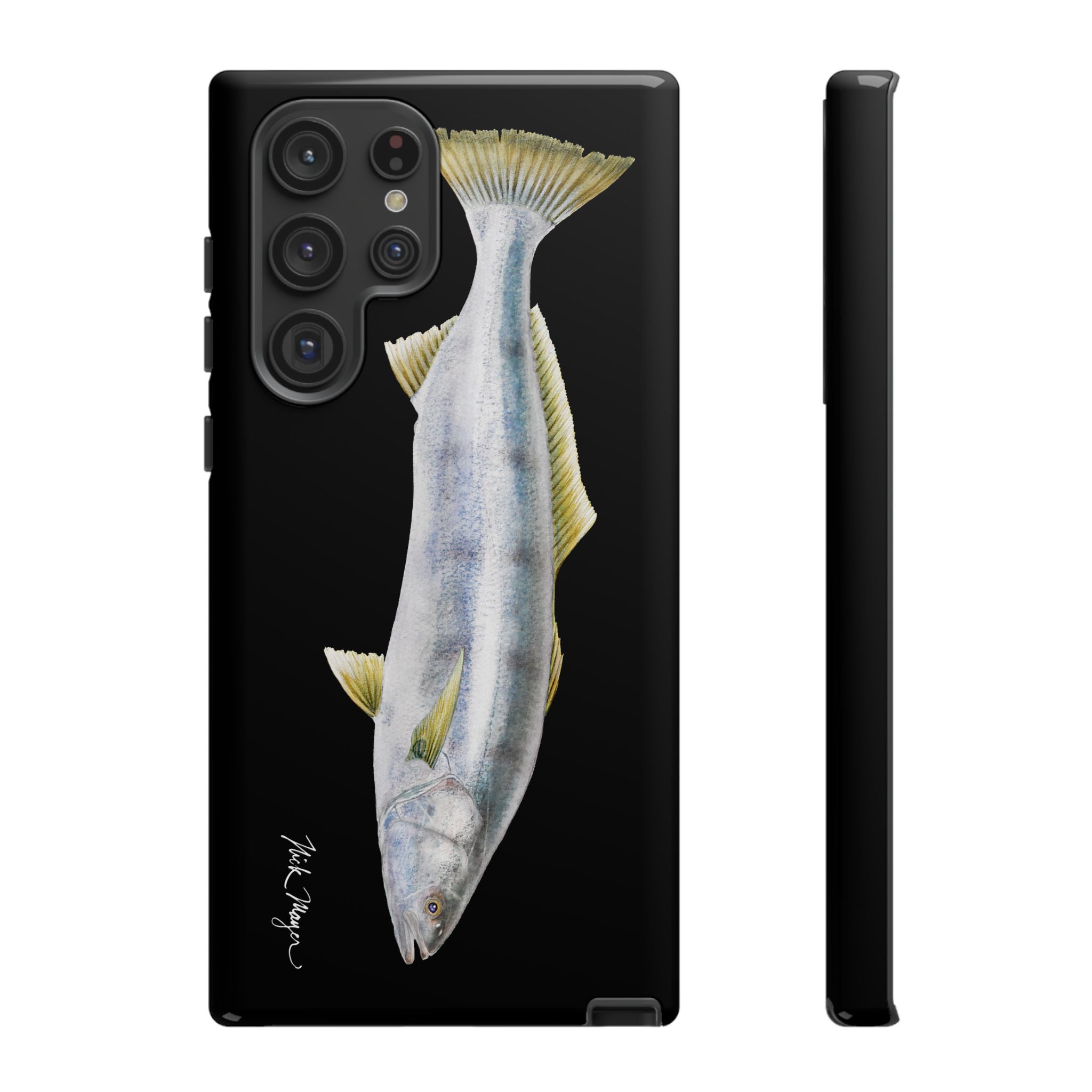 White Sea Bass Phone Case (Samsung) - black