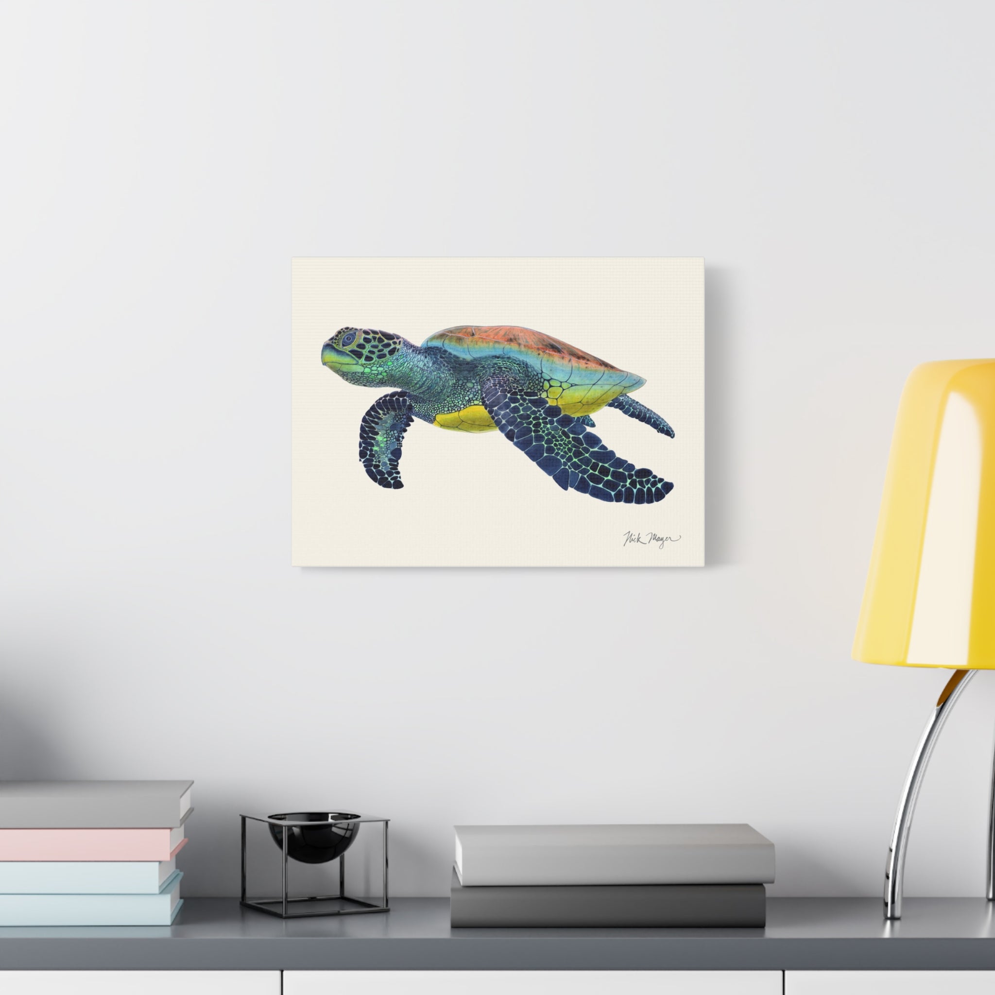 Green Sea Turtle II Canvas Print