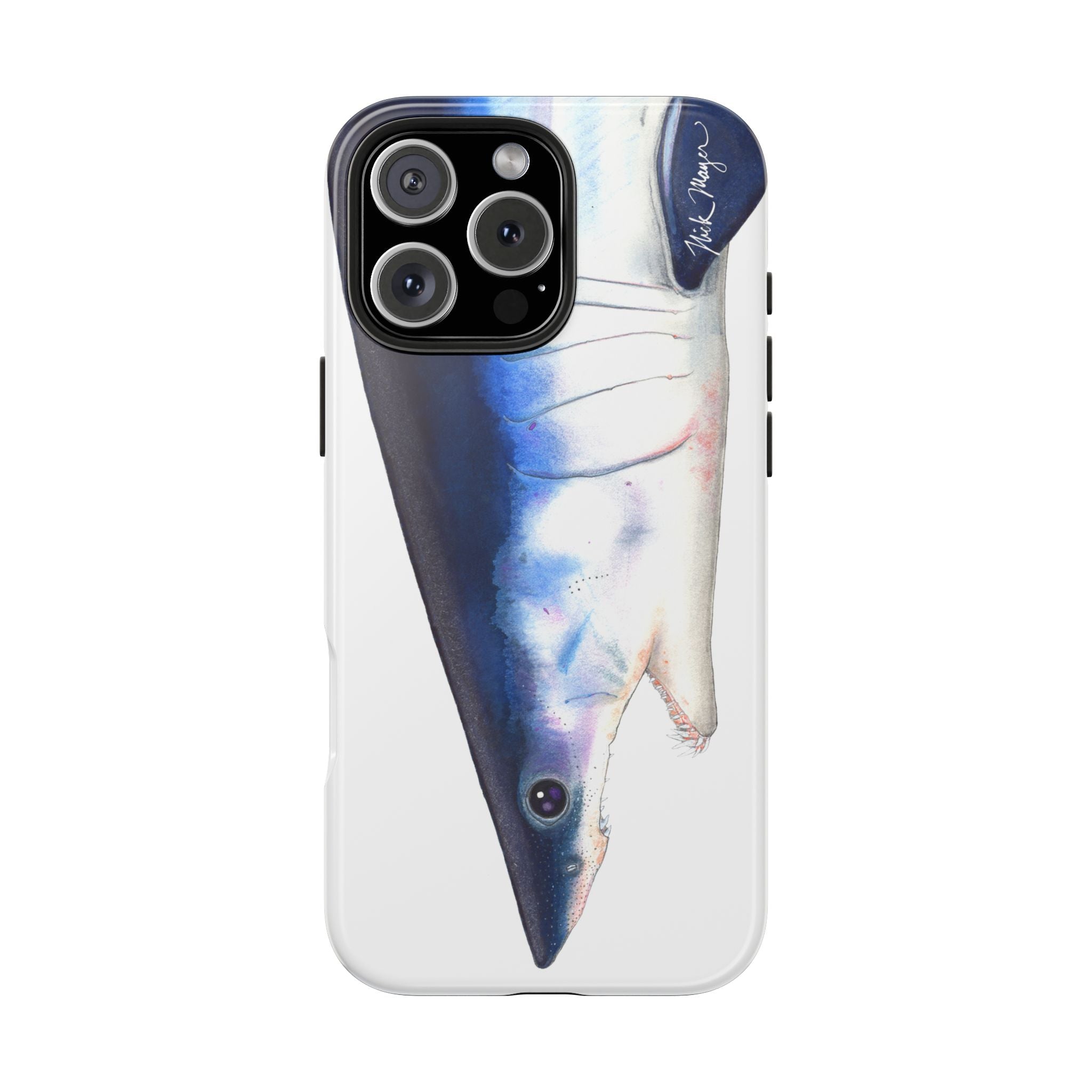 Mako Shark Face White Phone Case (iPhone)