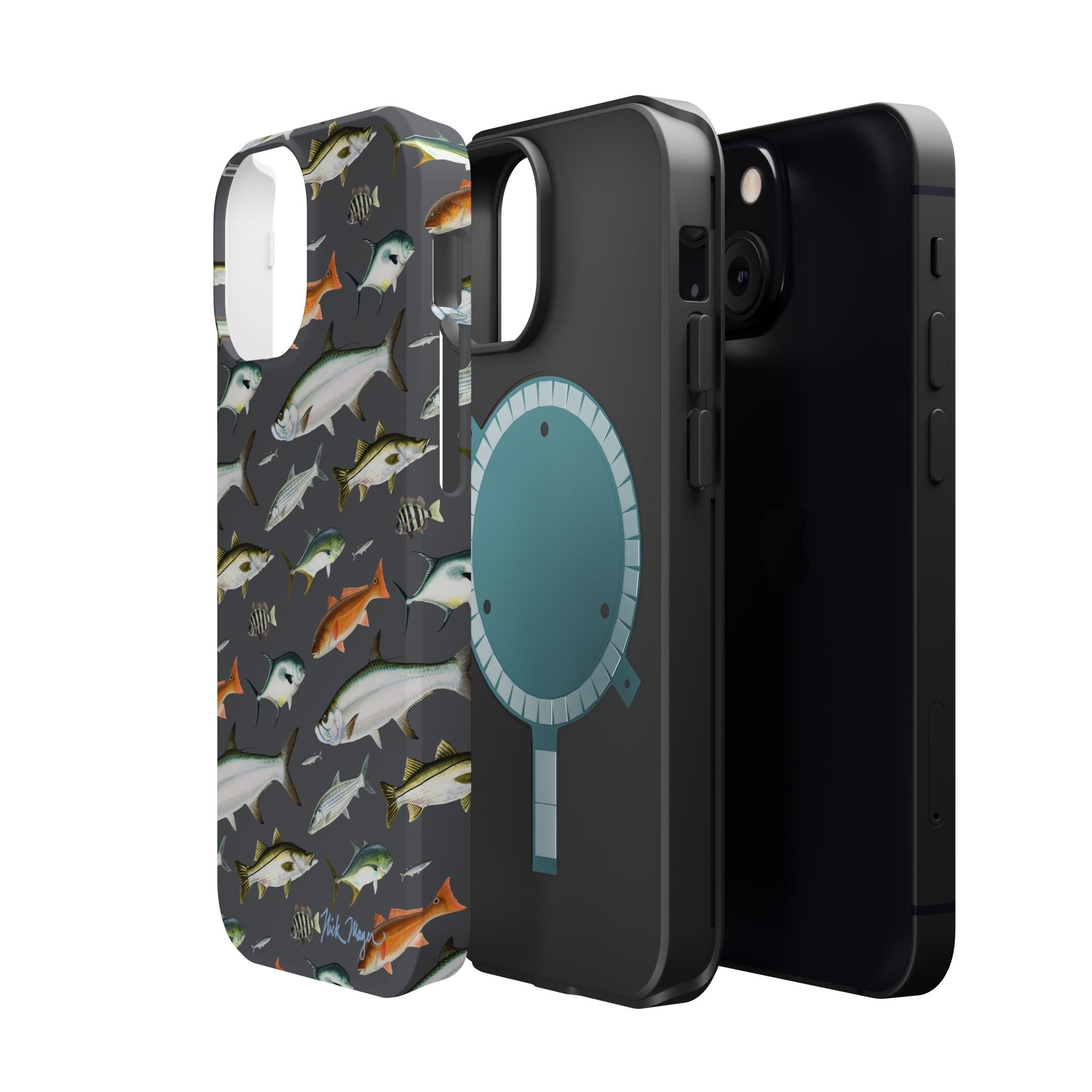 NEW Southern Fish Grey MagSafe iPhone Case