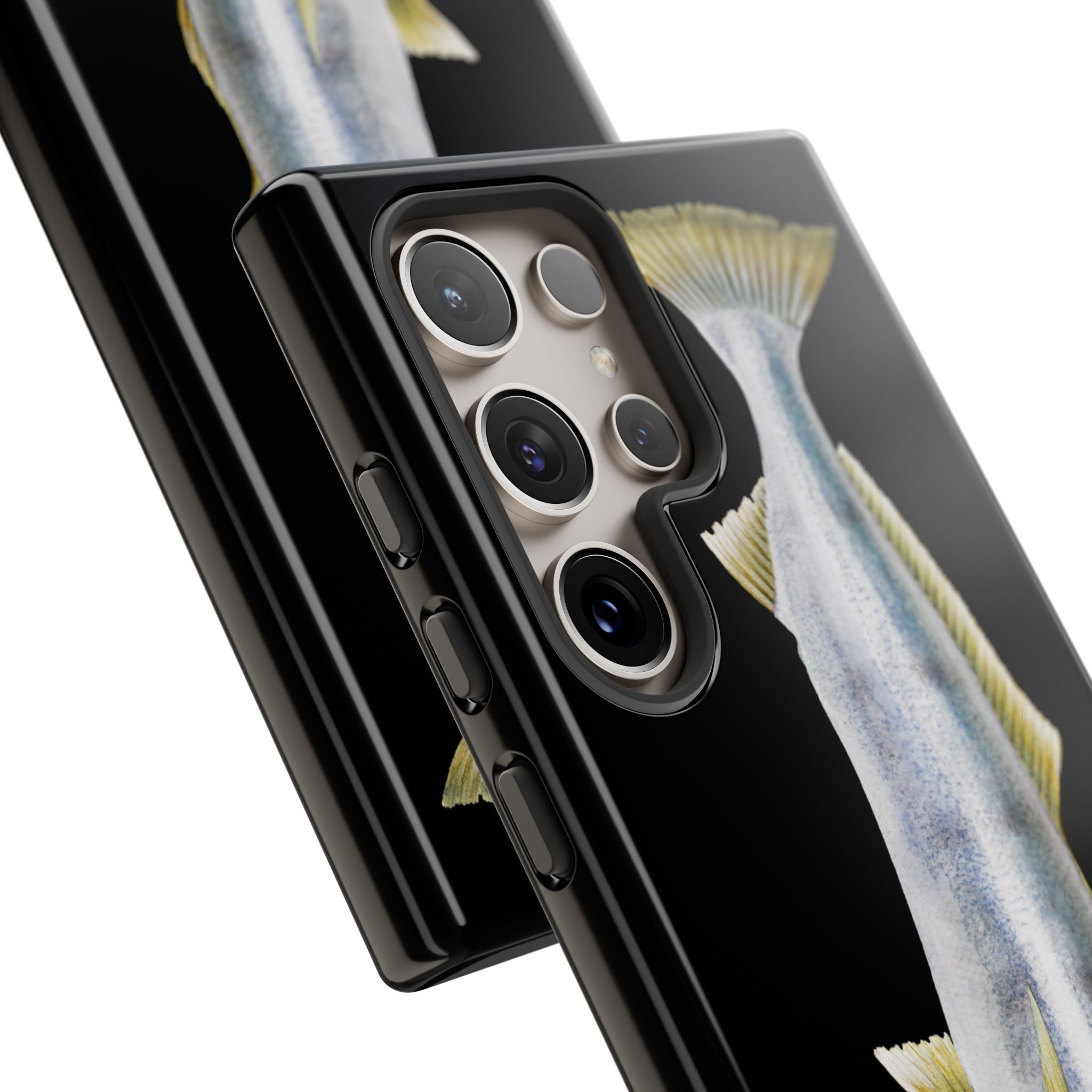 White Sea Bass Phone Case (Samsung) - black