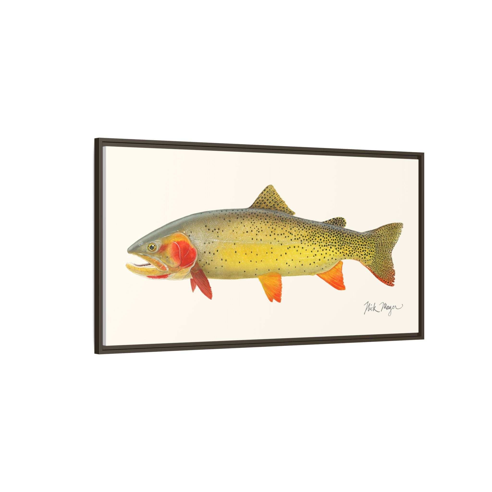 Cutthroat Trout I Framed Canvas Print Printify
