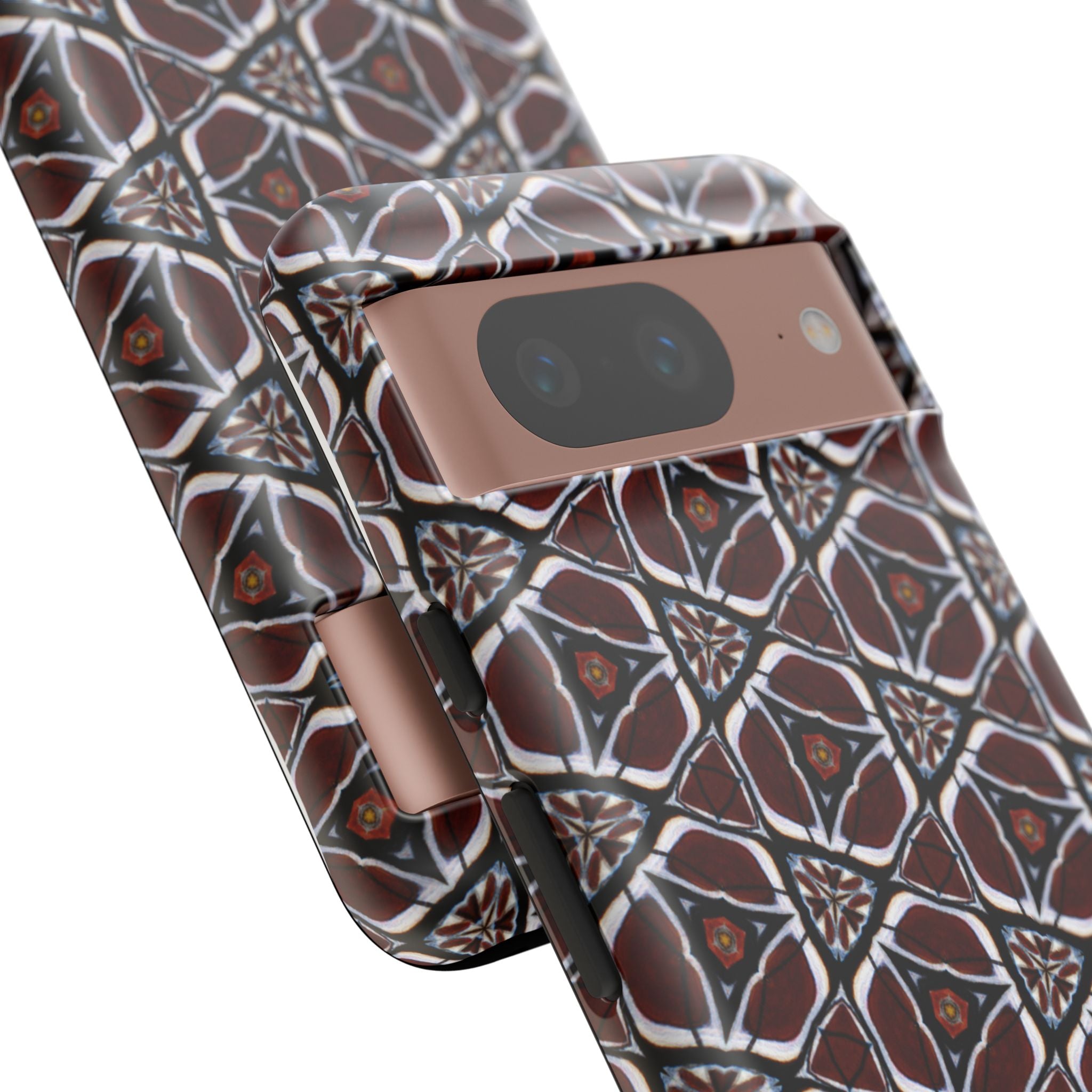 Maroon Butterfly Pattern Phone Case (Samsung)