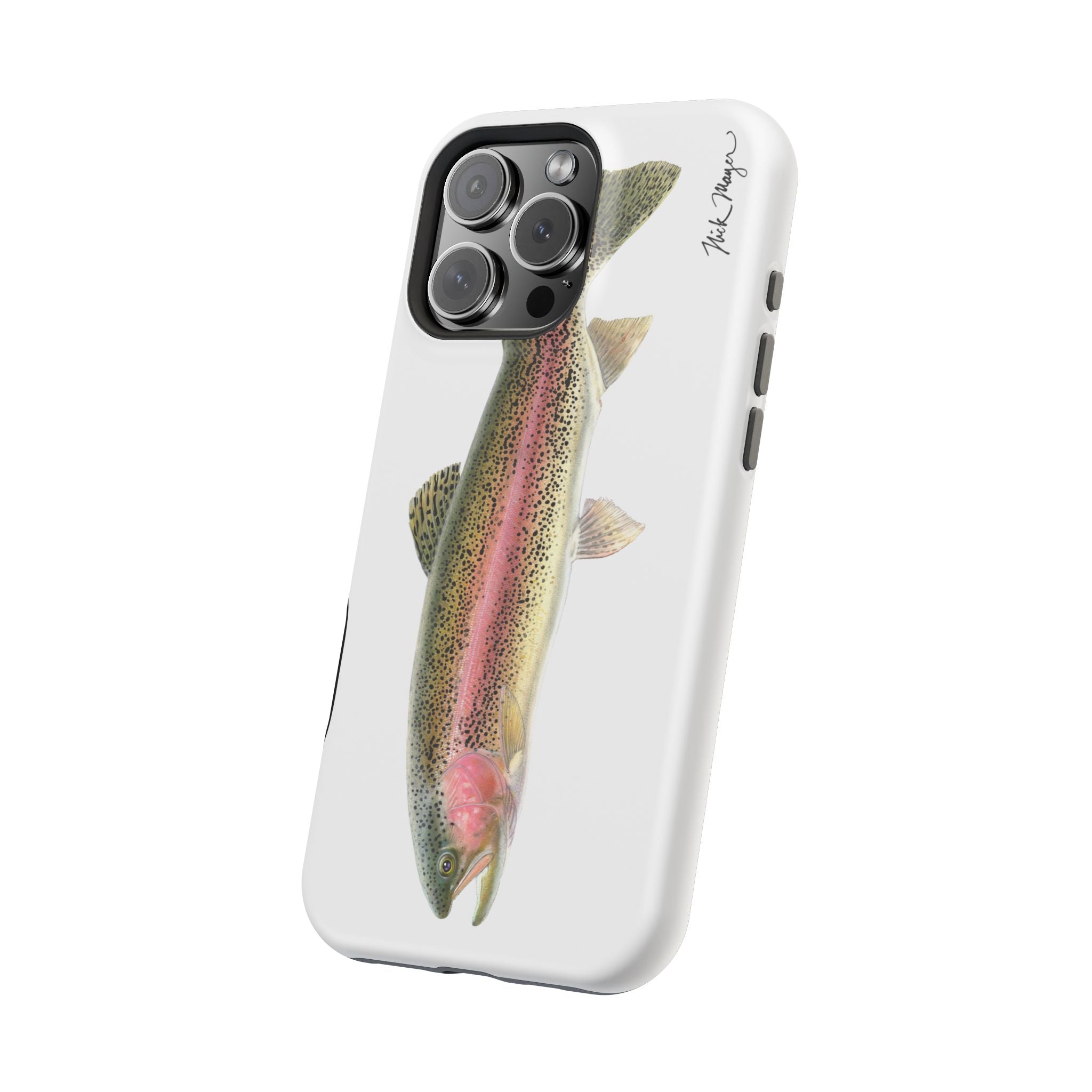 Rainbow Trout MagSafe White iPhone Case