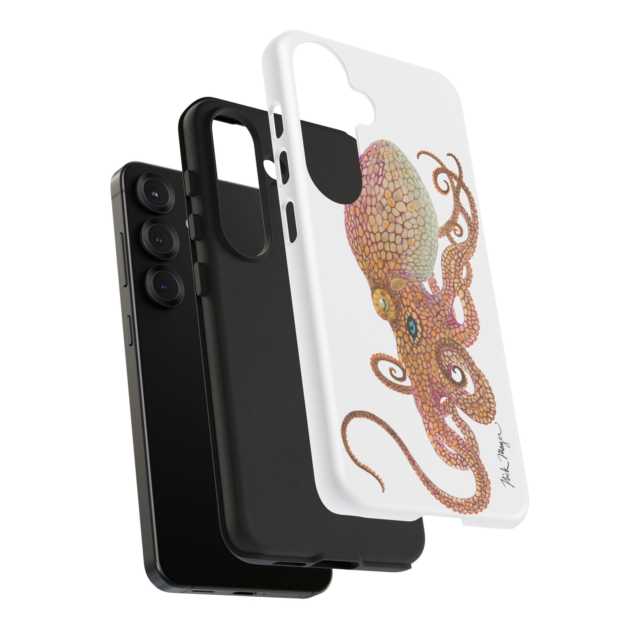 Two Spot Octopus White Phone Case (Samsung)