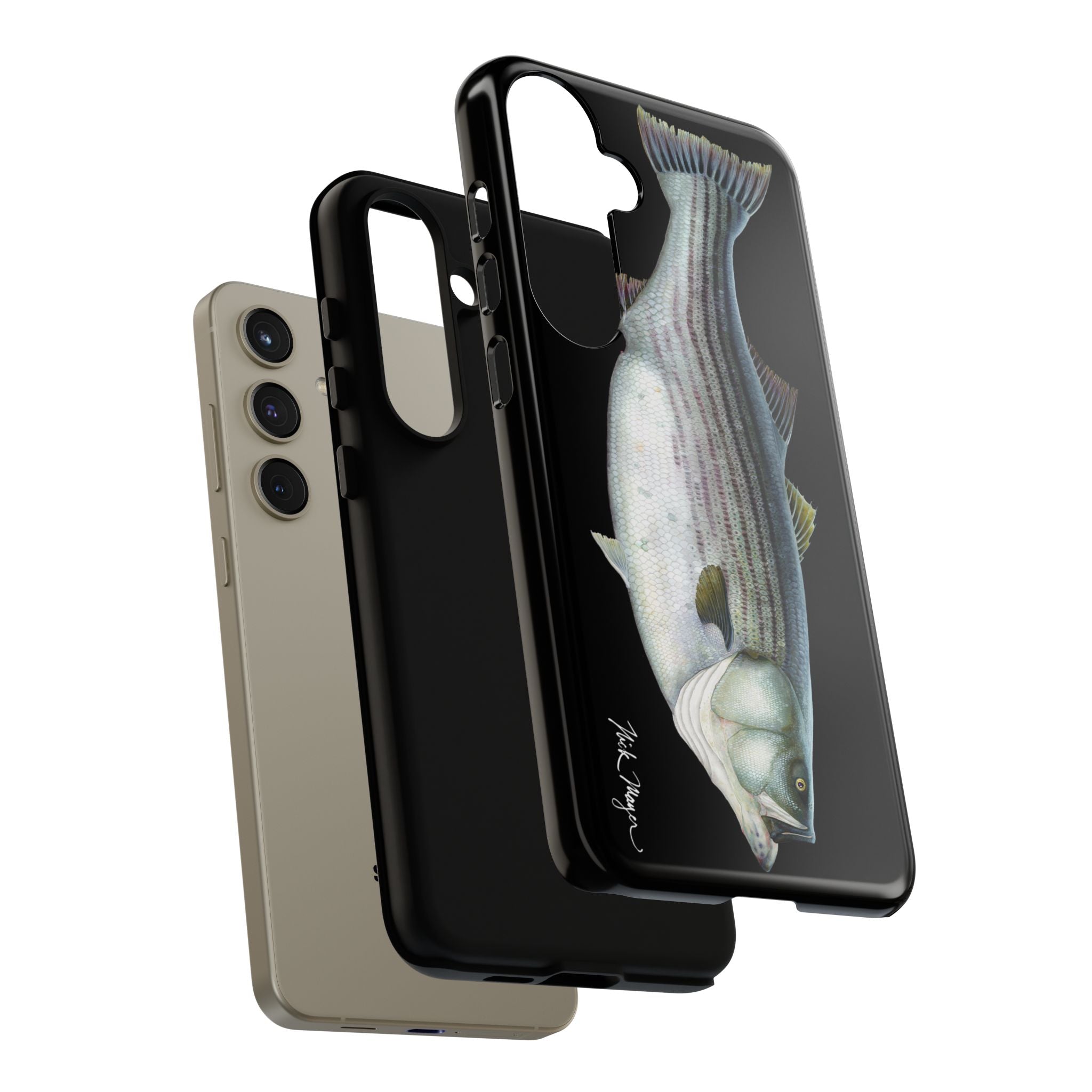 Cow Striper Phone Case (Samsung) - black
