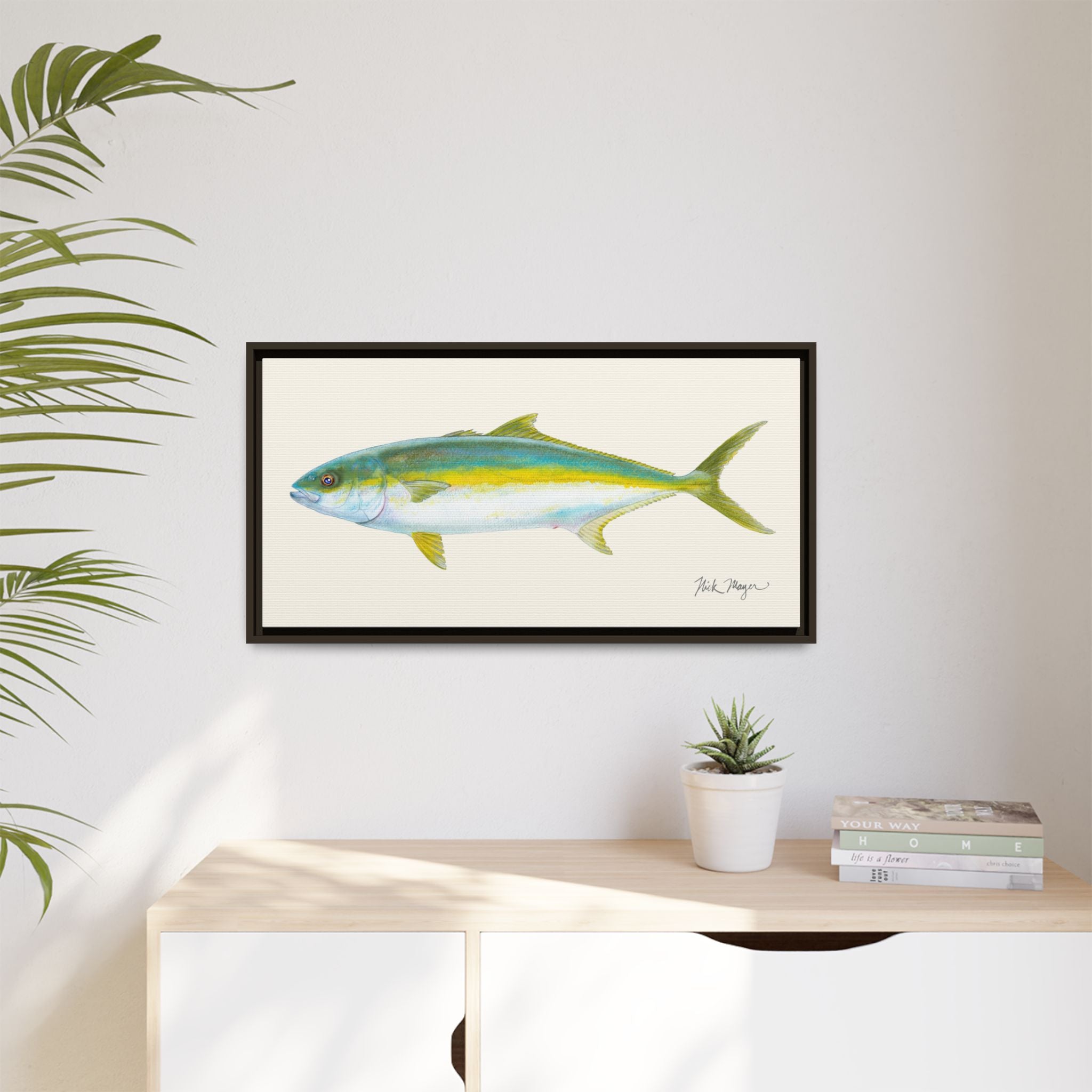 California Yellowtail I Framed Canvas Print Printify