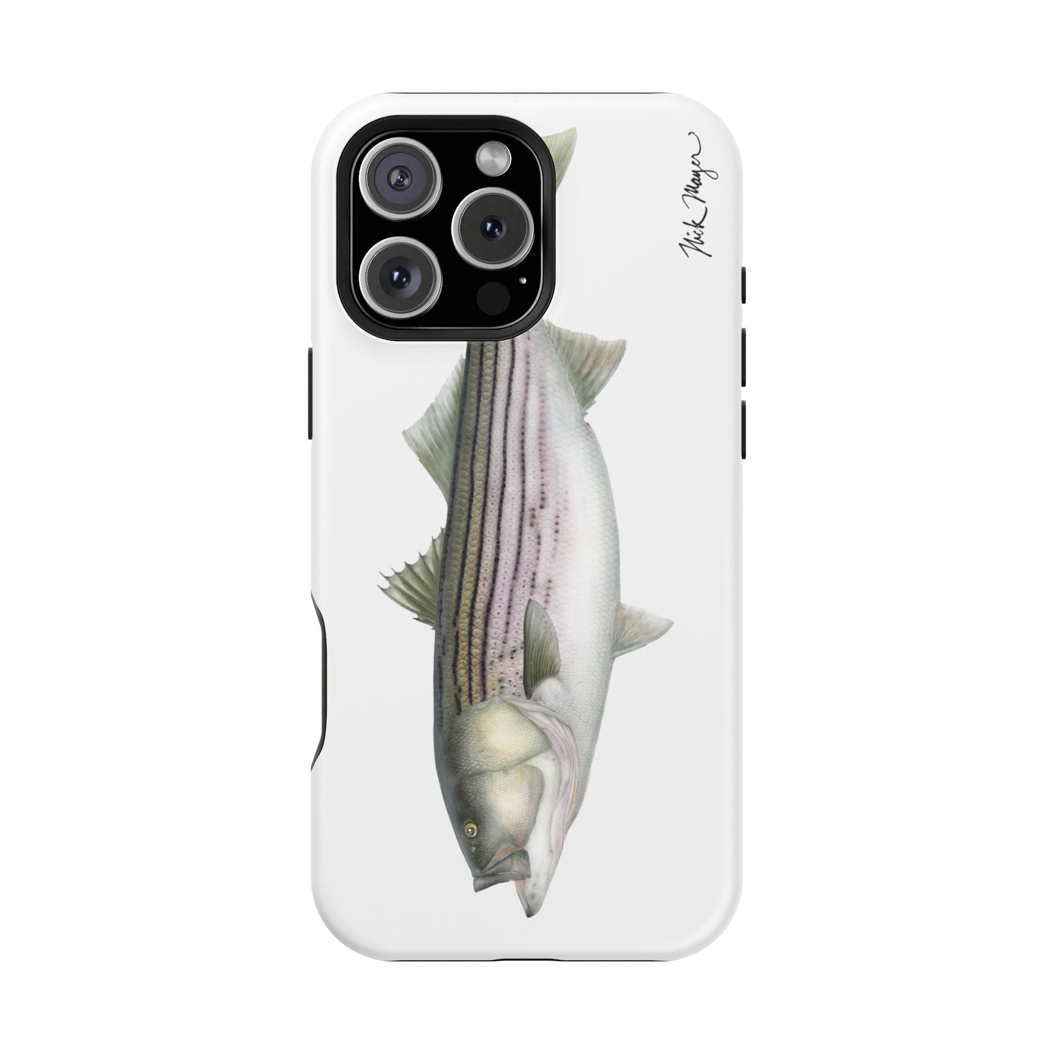 30 lb Striper MagSafe White iPhone Case