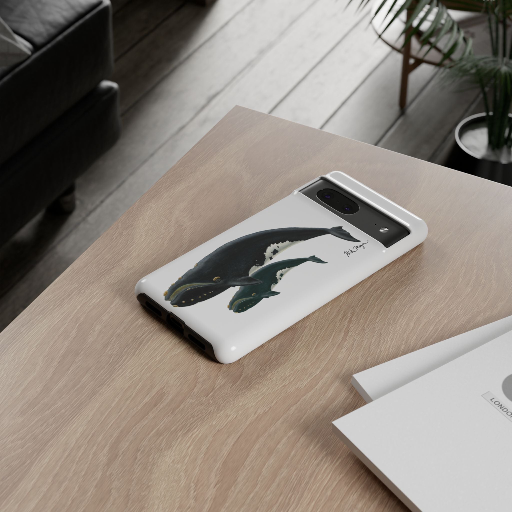 Mother & Calf Right Whale Phone Case (Samsung)