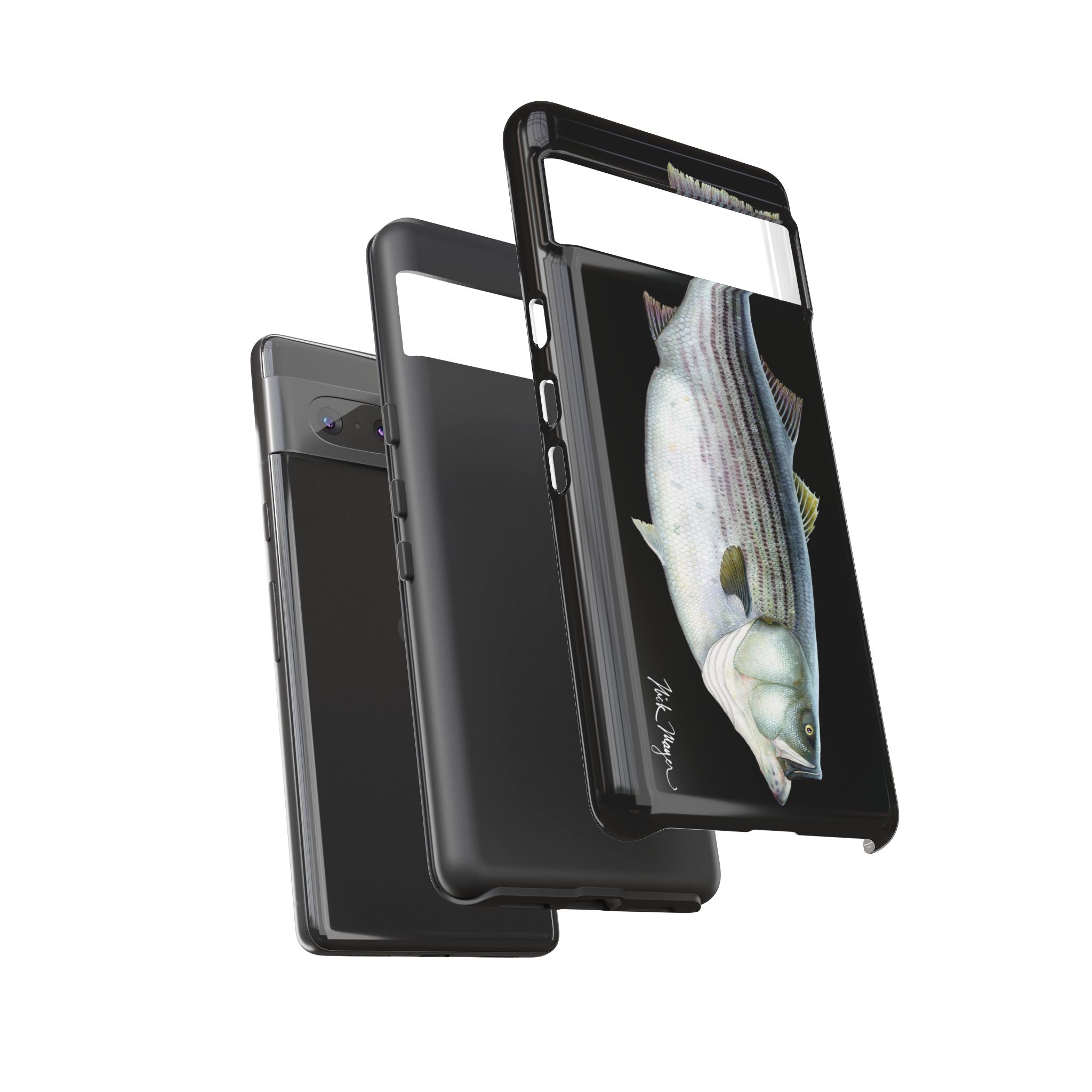 Cow Striper Phone Case (Samsung) - black