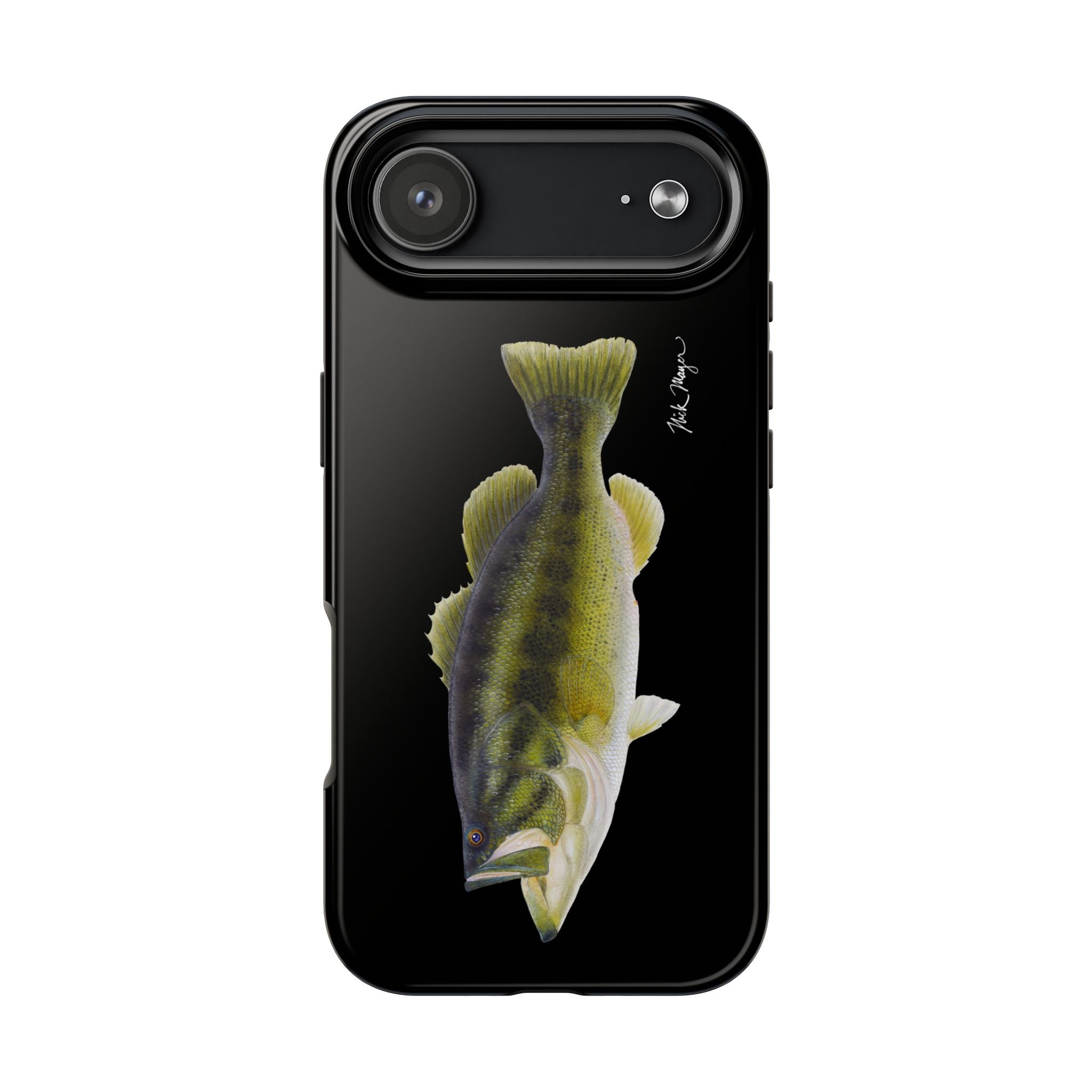 Largemouth Bass Black Phone Case (iPhone)