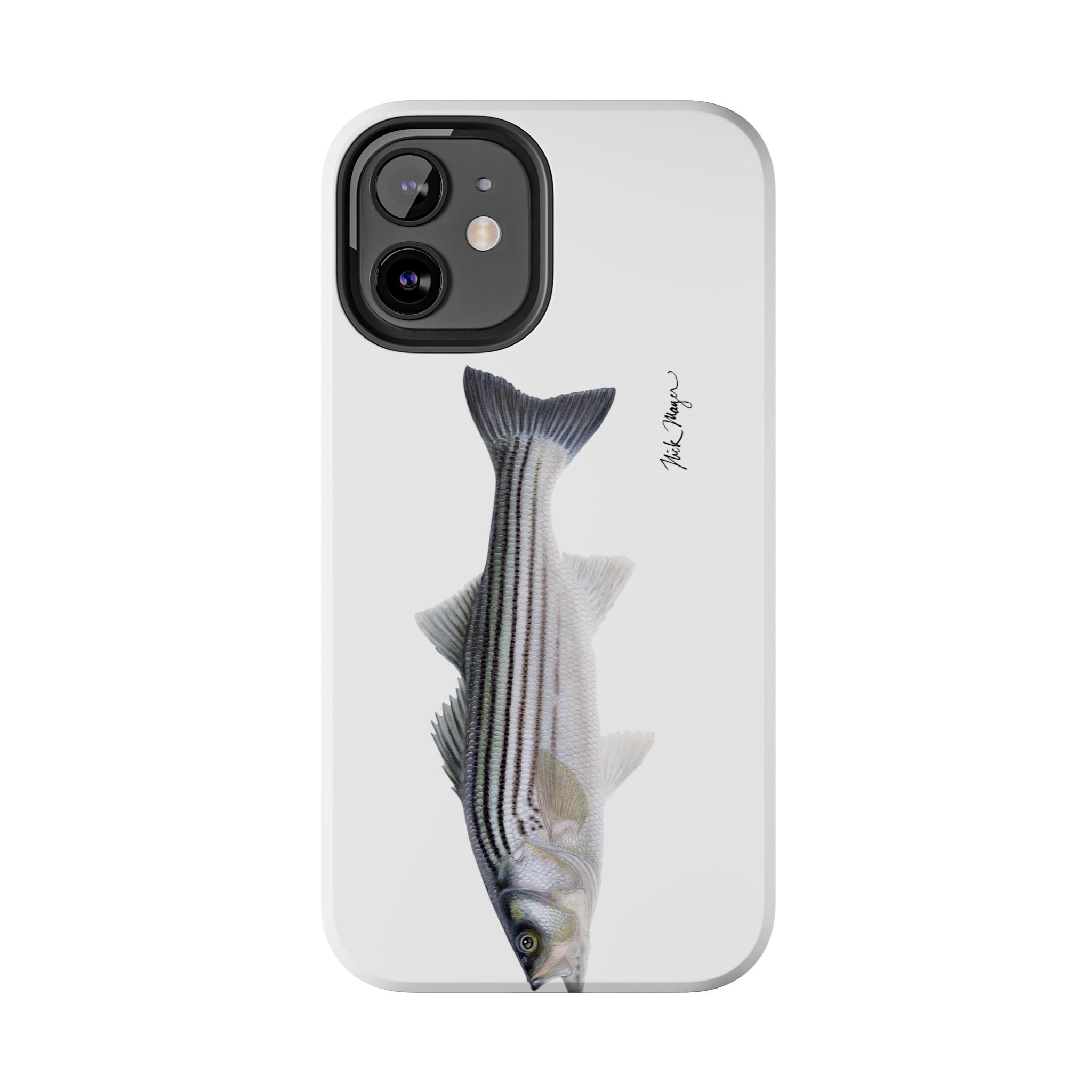 Schoolie Striper White Phone Case (iPhone)