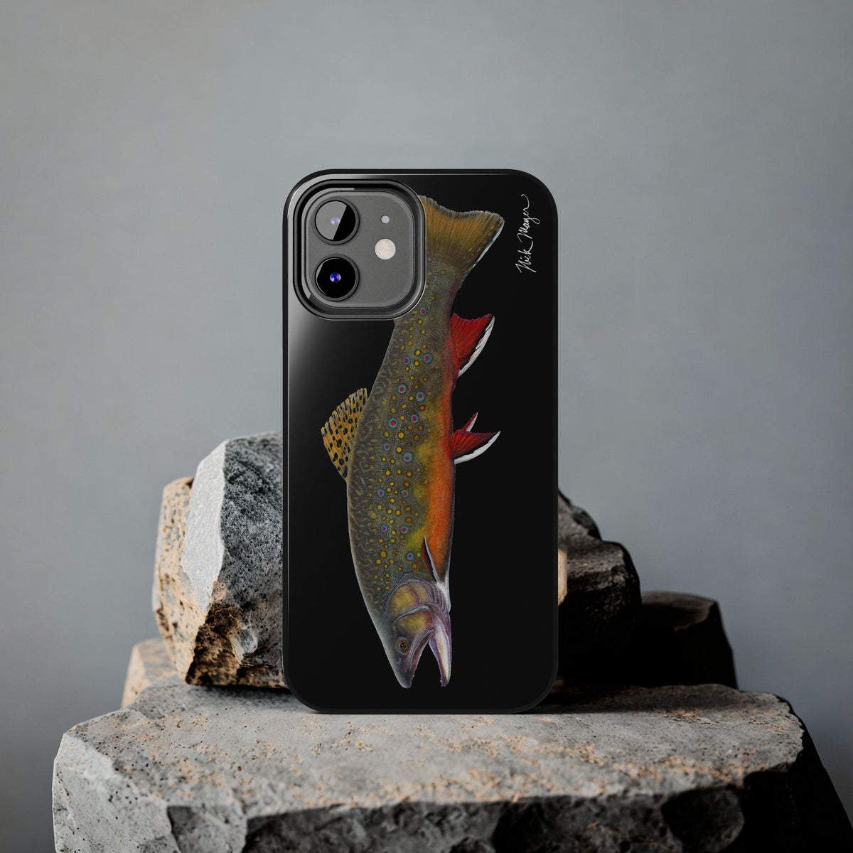 Brook Trout Black Phone Case (iPhone) Printify
