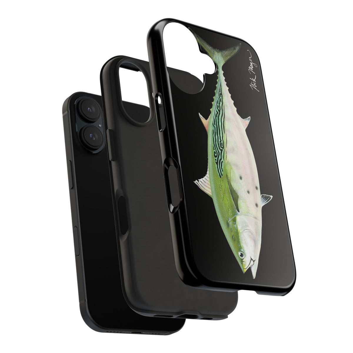 Albie Black Phone Case (iPhone) Printify