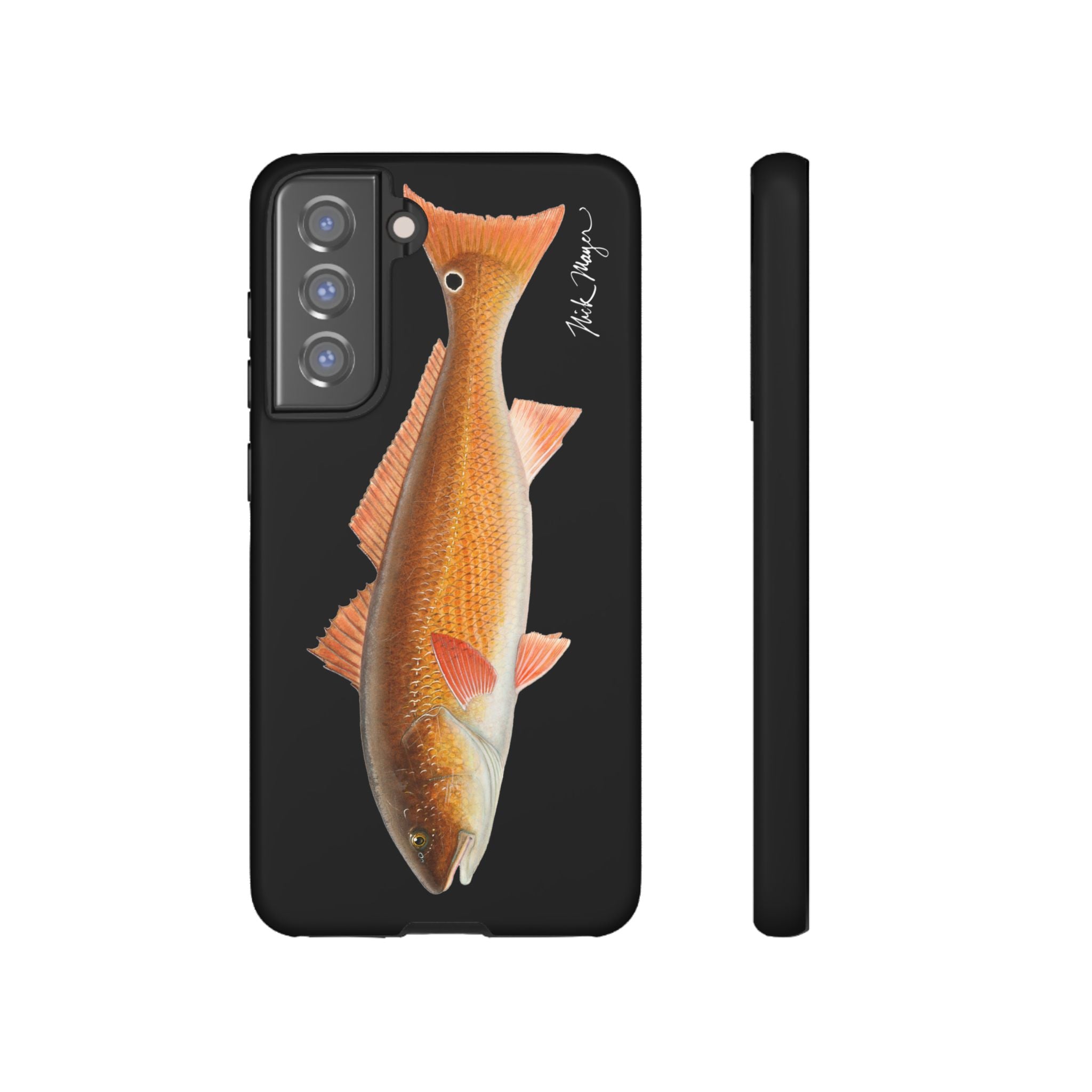 Redfish Black Phone Case (Samsung) Printify