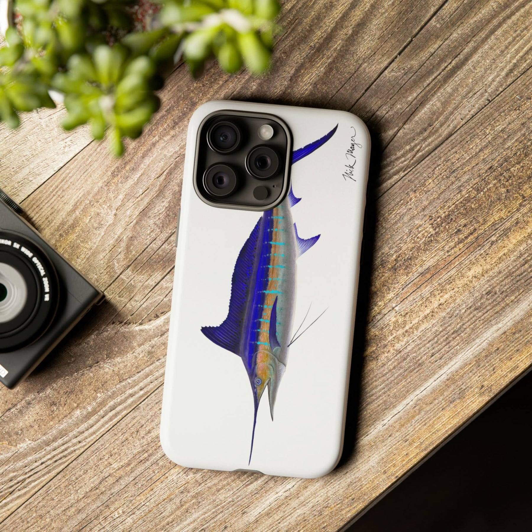 Striped Marlin iPhone 15 Case
