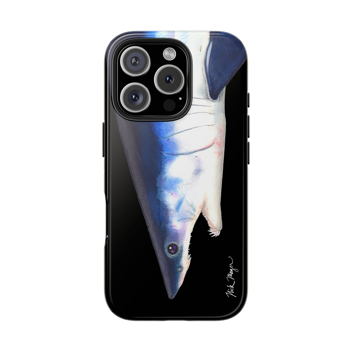 Mako Shark Face Black Case (iPhone) Printify