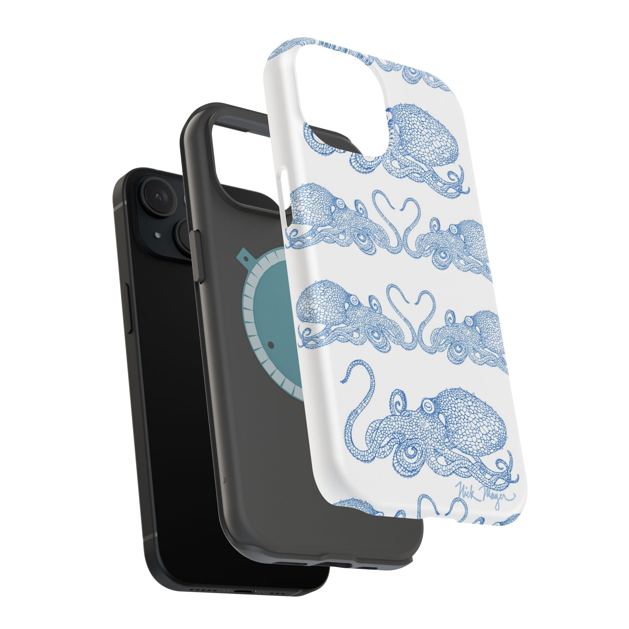 Blue Octopus 1 MagSafe iPhone Case
